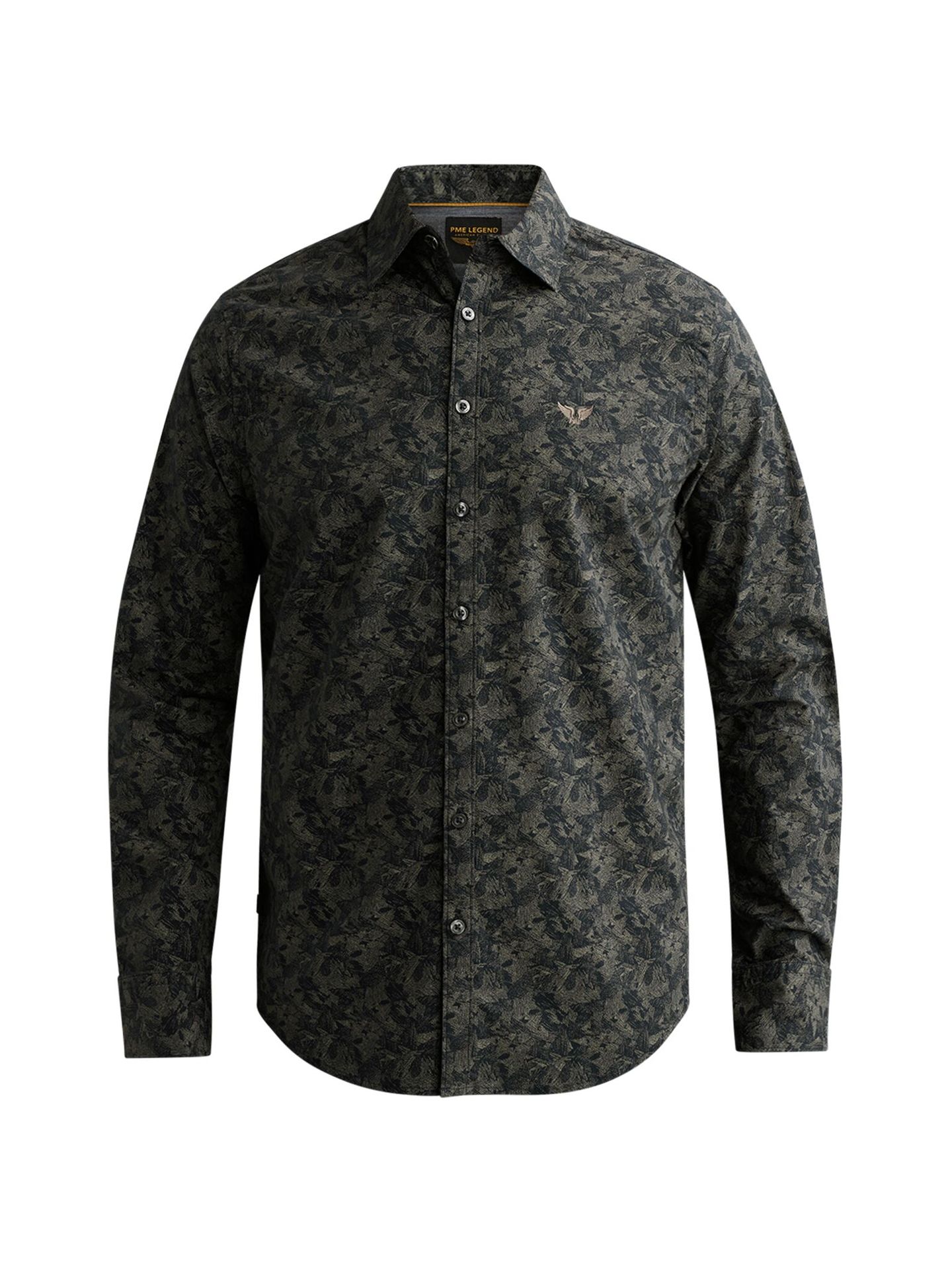 Pme Legend Long sleeve shirt Print on poplin Salute 00116783-5281