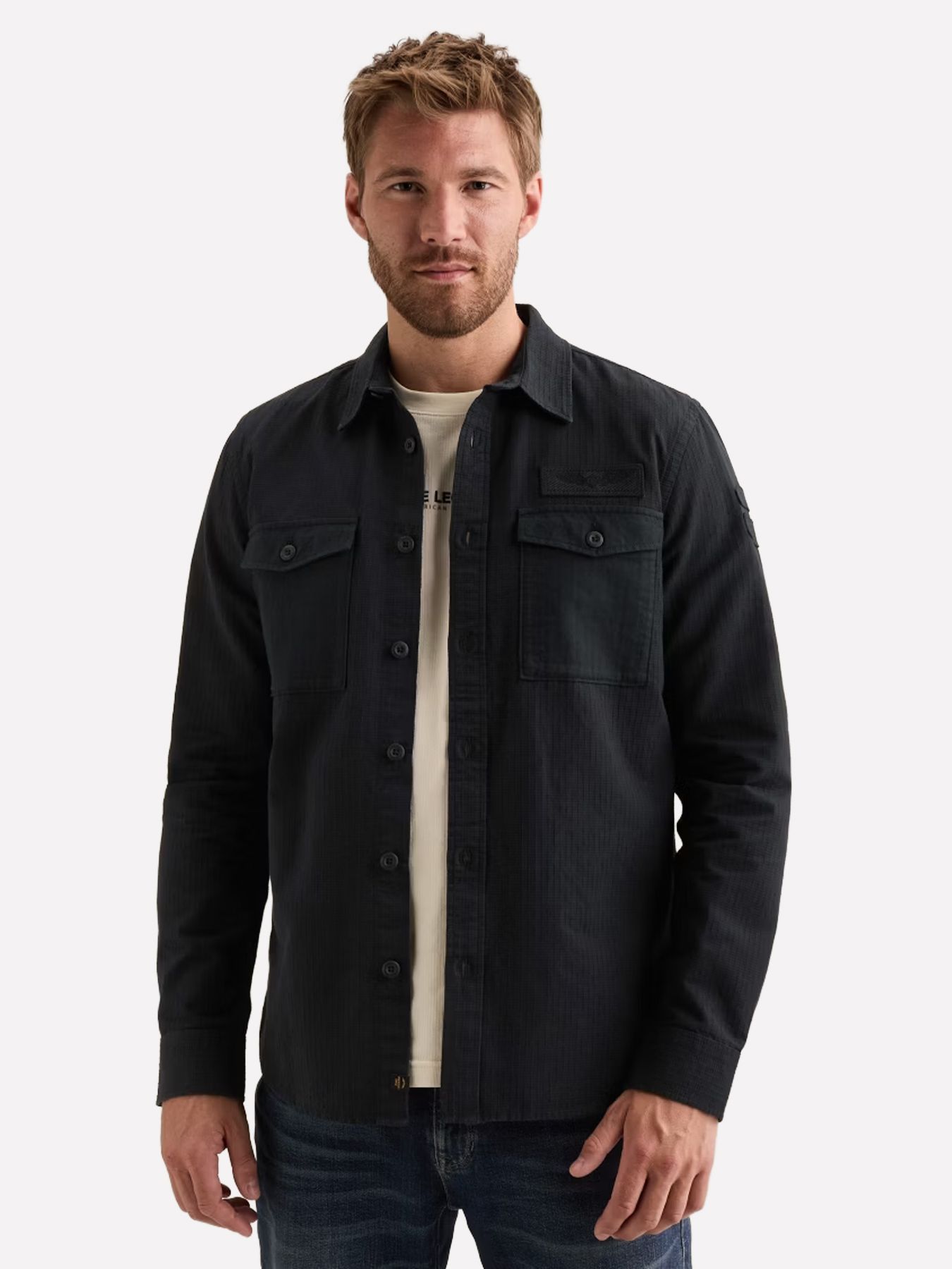 Pme Legend Long sleeve shirt Quilt Poplin Salute 00116784-5281