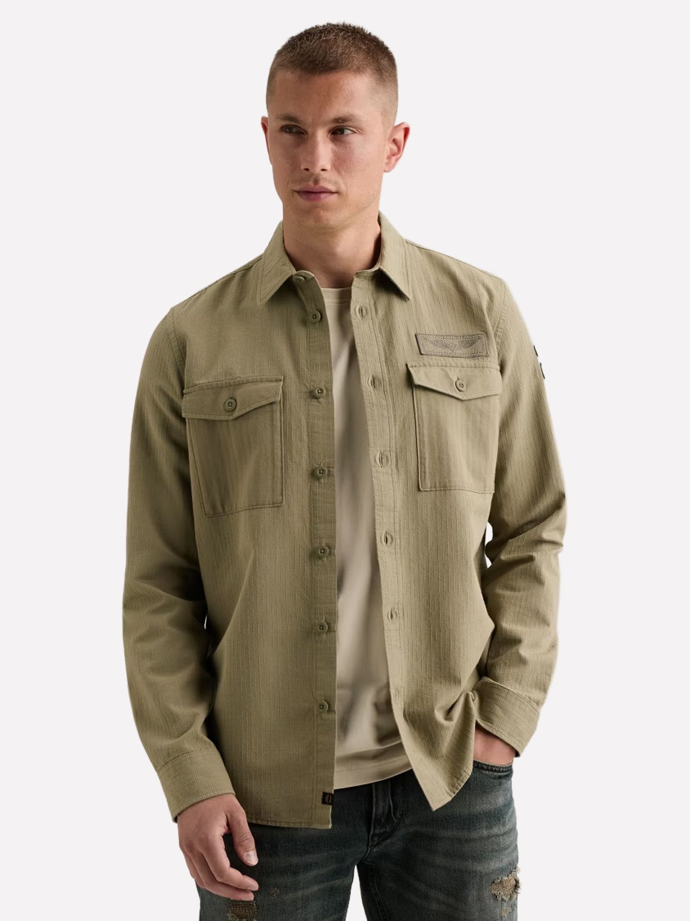 Pme Legend Long sleeve shirt Quilt Poplin Overland Trek 00116784-6485
