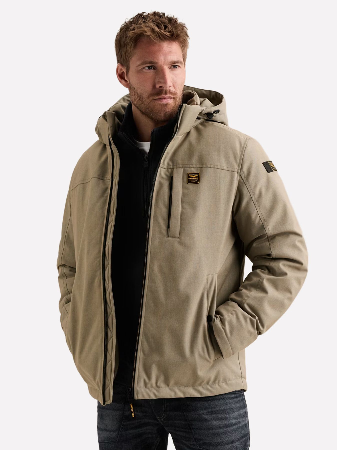 Pme Legend Semi long jacket STRATOR Melange T Seneca Rock 00116791-8011