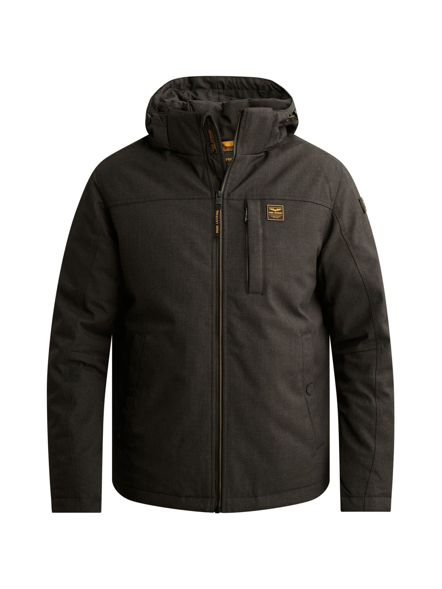 Pme Legend Semi long jacket STRATOR Melange T Bristol Black 00116791-9163