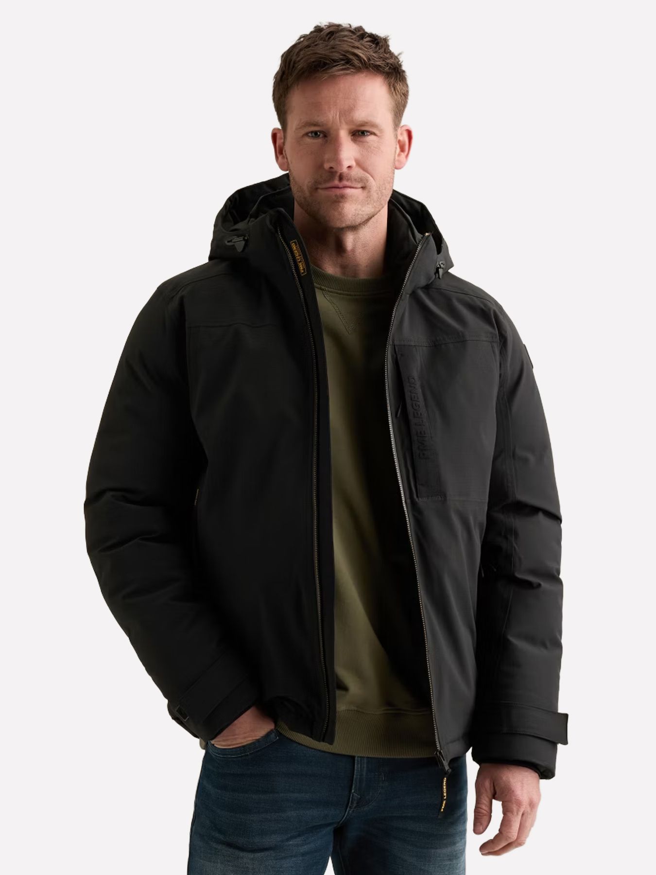 Pme Legend Semi long jacket CREWCAT Ripper Jet Black 00116795-9067