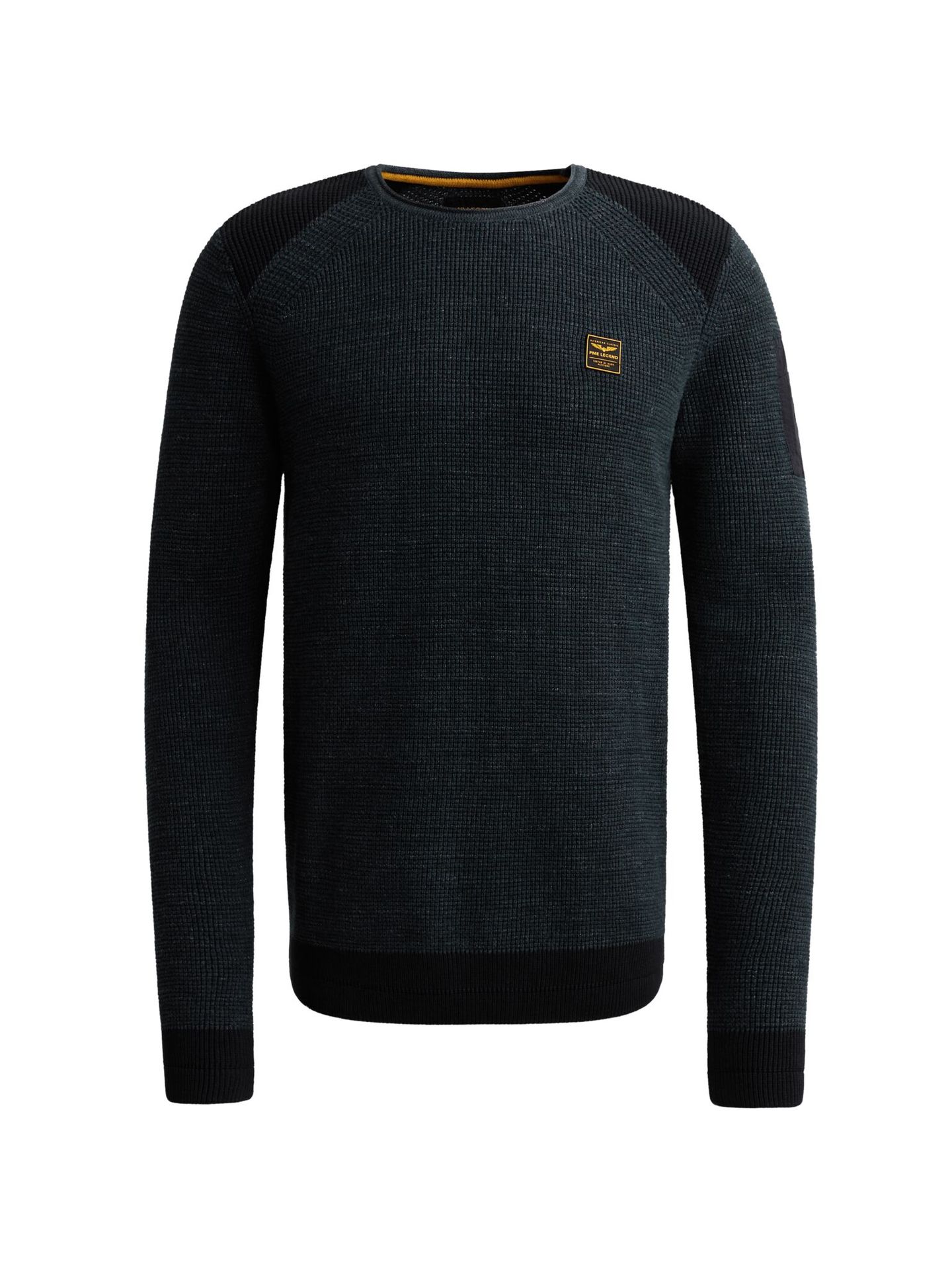 Pme Legend R-neck cotton rib melee knit Salute 00116799-5281