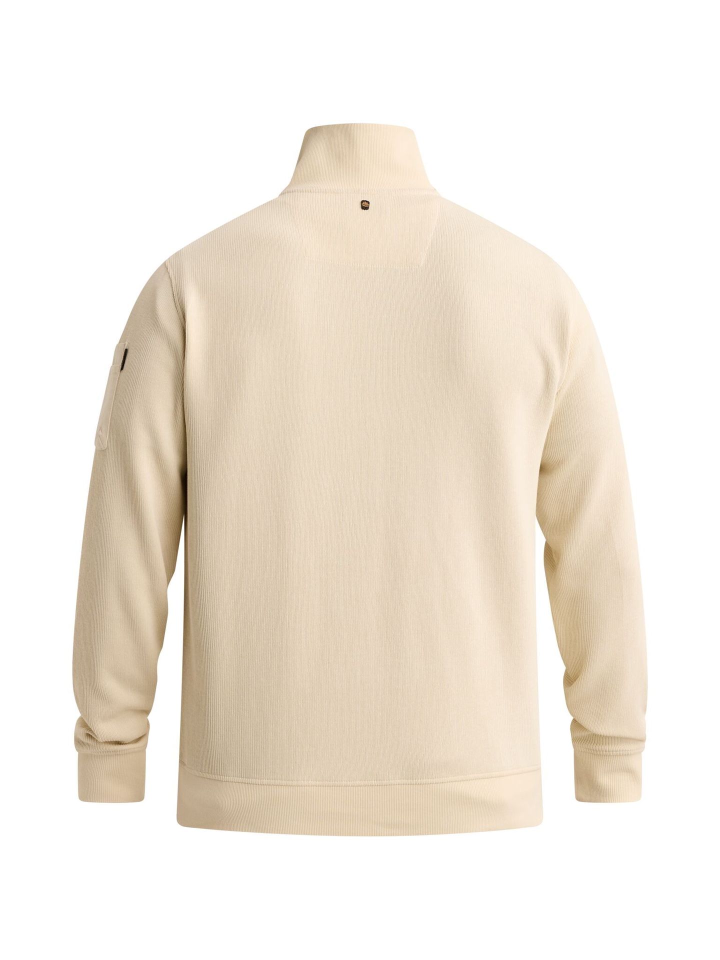Pme Legend Half zip collar flat knit look Bone White 2900163355055
