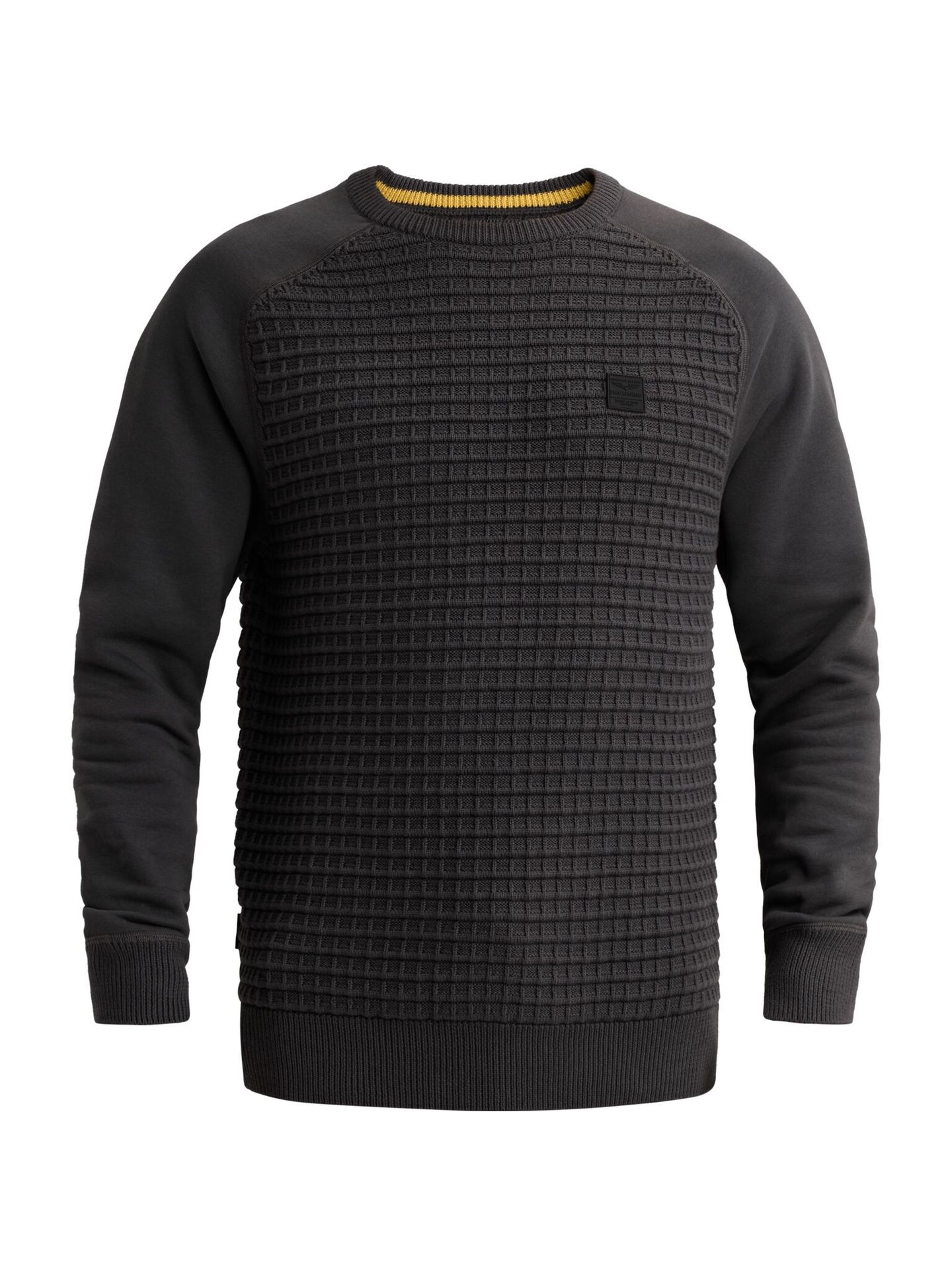 Pme Legend R-neck knit sweat combination Obsidian 00116803-9140