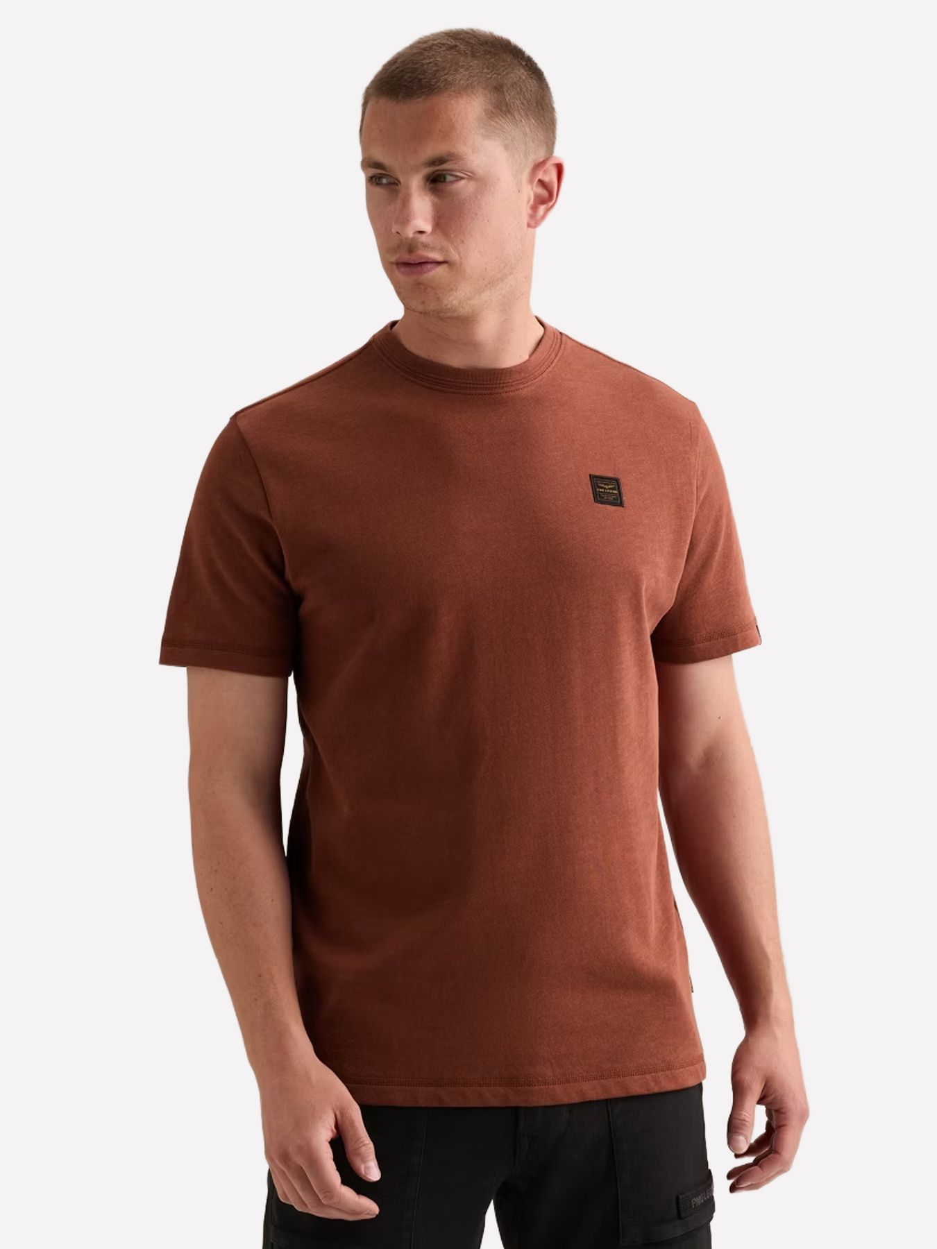 Pme Legend Short sleeve r-neck light slub ter Arabian Spice 00116808-8178