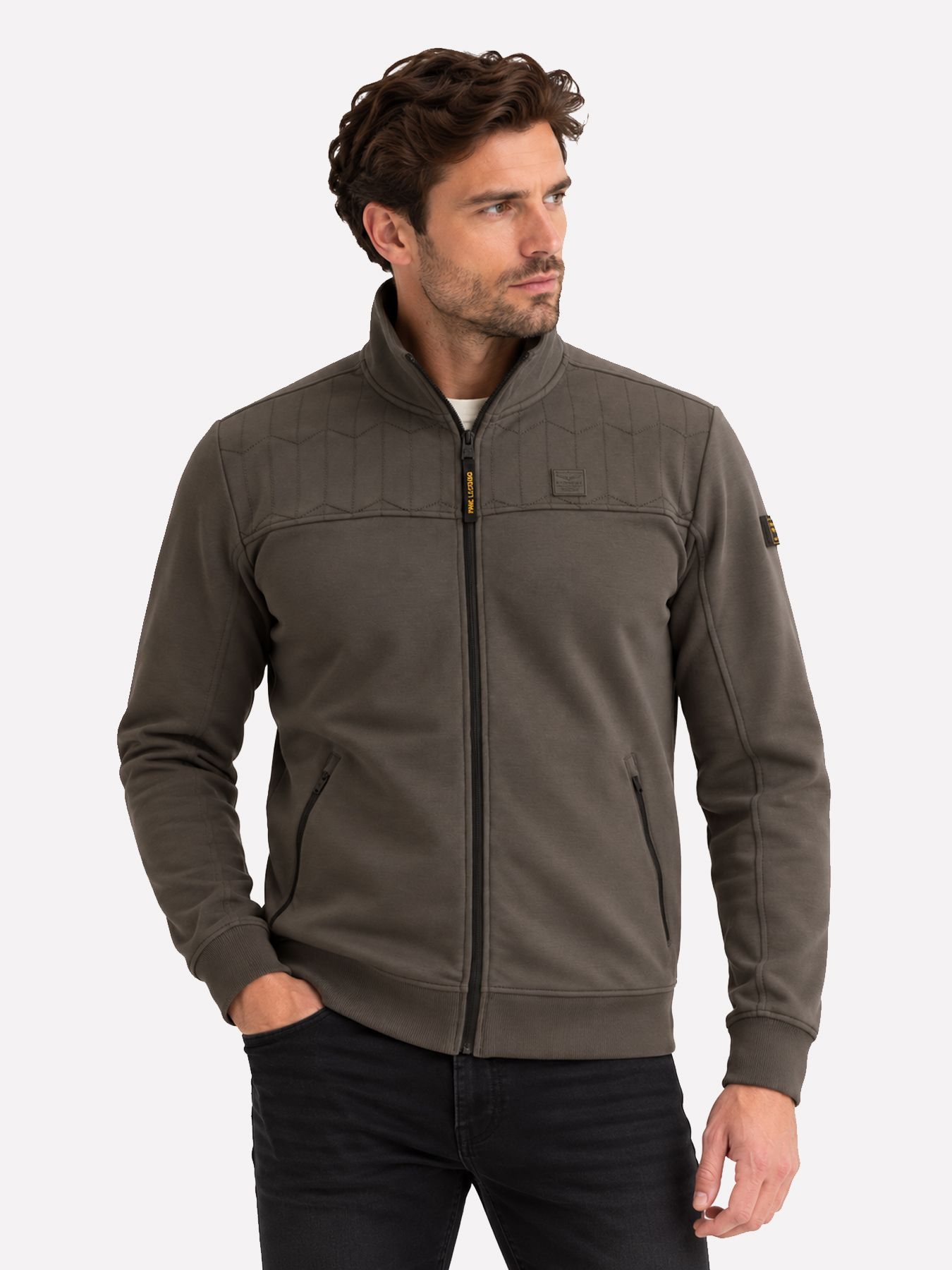 Pme Legend Zip jacket interlock sweat Beluga 2900163375015