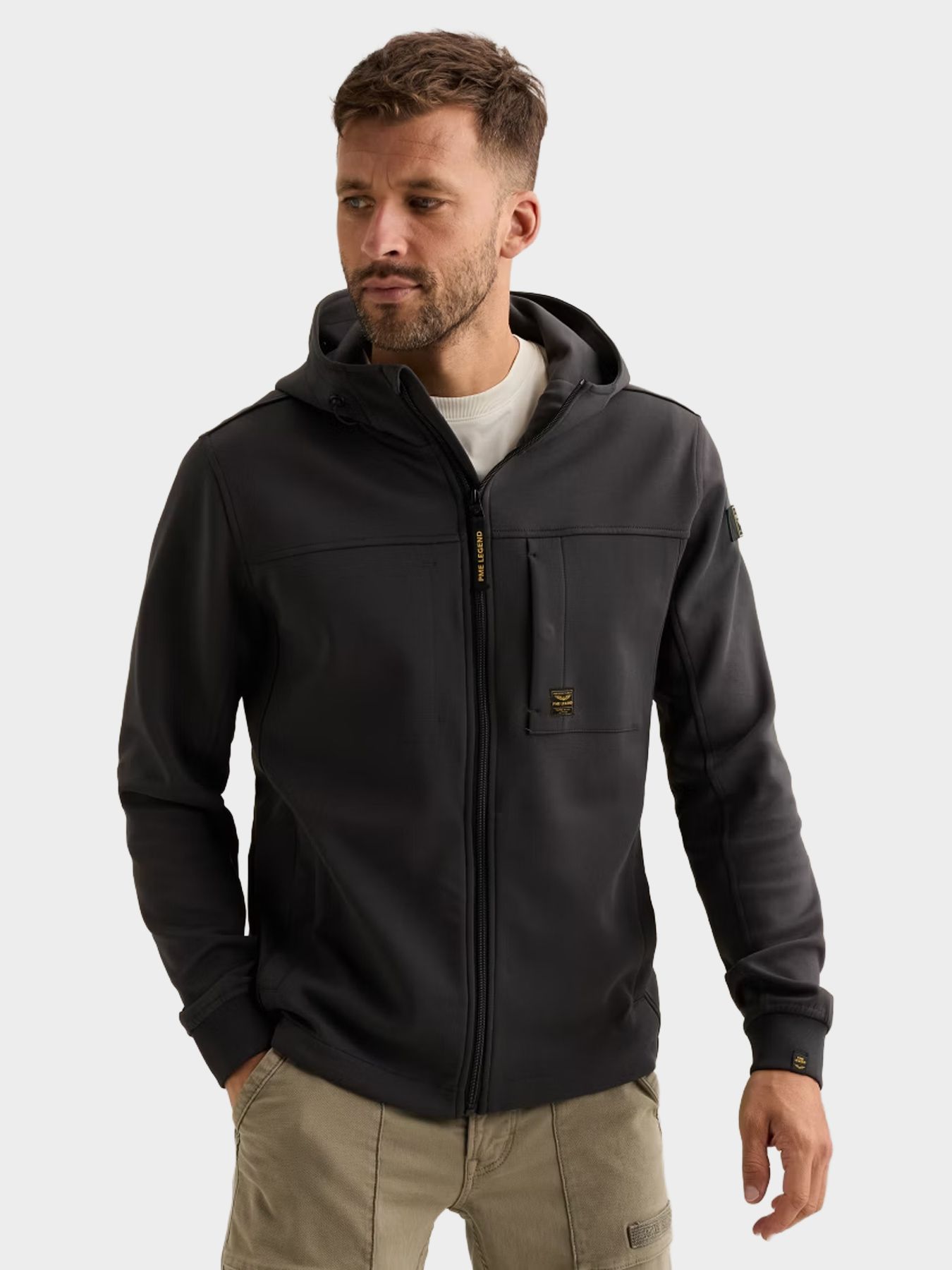 Pme Legend Zip jacket interlock Obsidian 00116812-9140