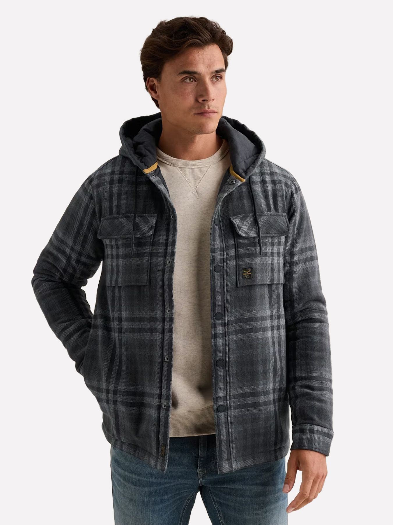 Pme Legend Long sleeve shirt Yarn Dyed Check Obsidian 00116813-9140