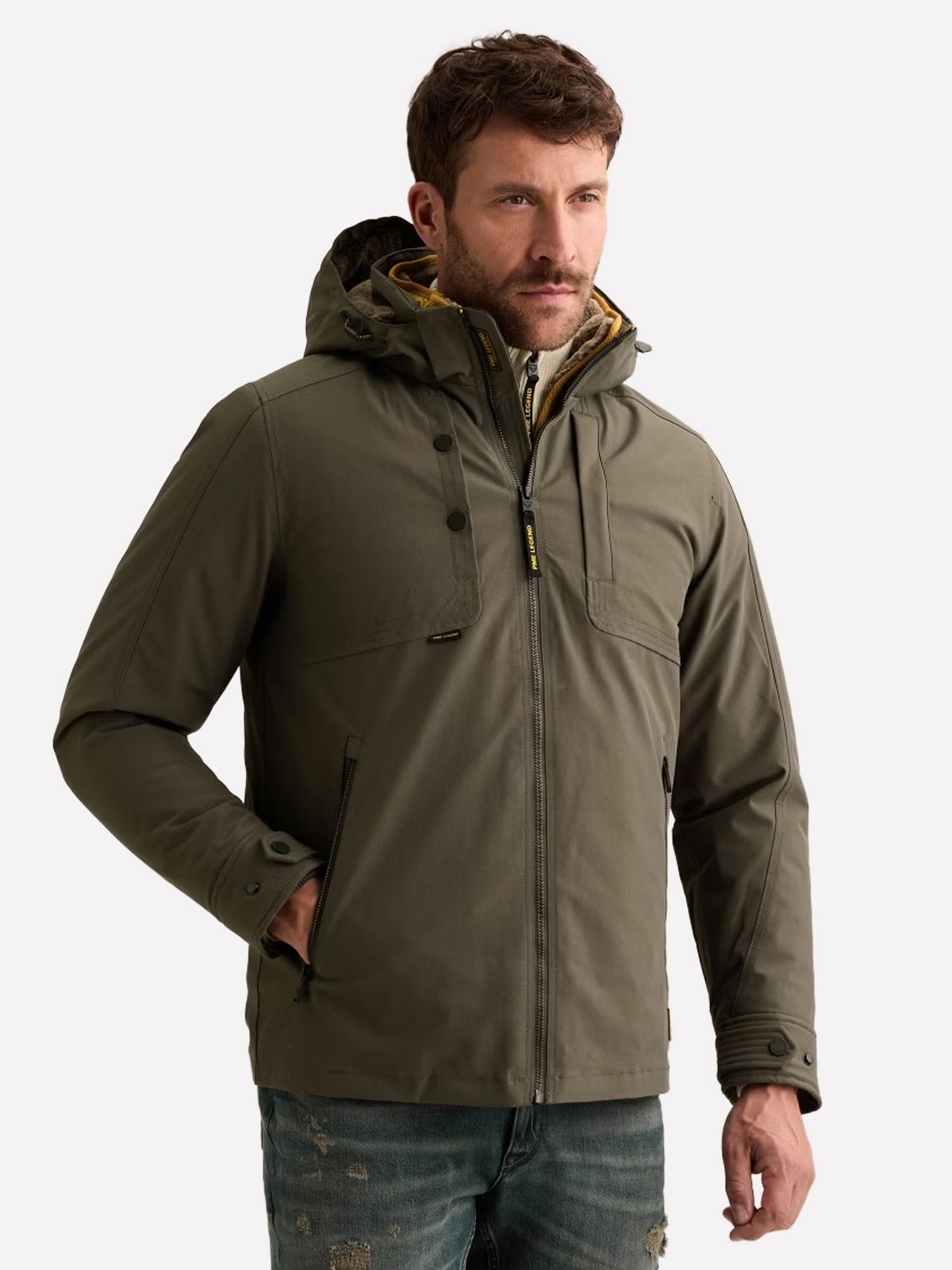 Pme Legend Semi long jacket SNOWPACK Ottoman Beluga 00116818-8039