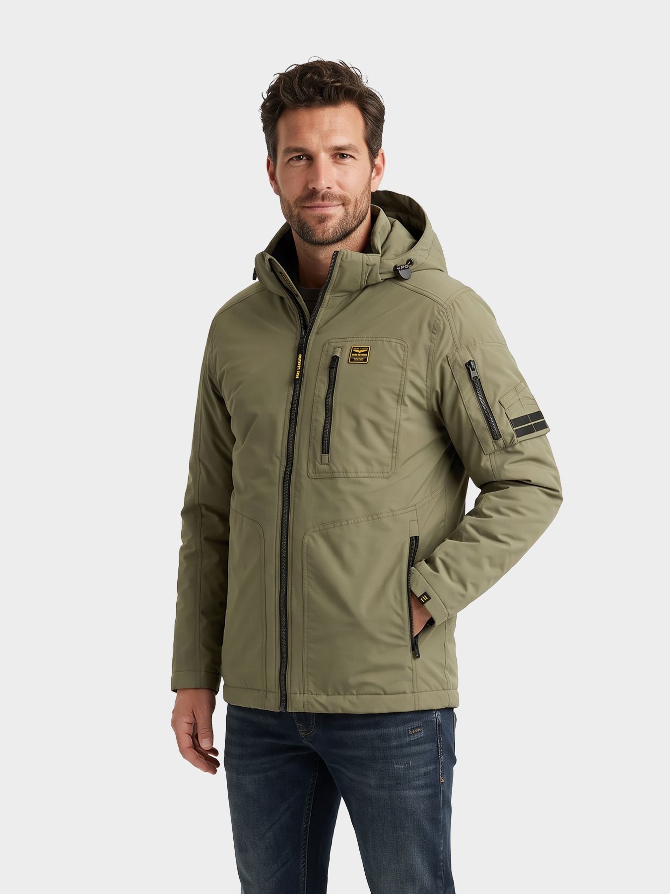 Pme Legend Semi long jacket CONESTOGA Dasrip Dusty Olive 2900163392029