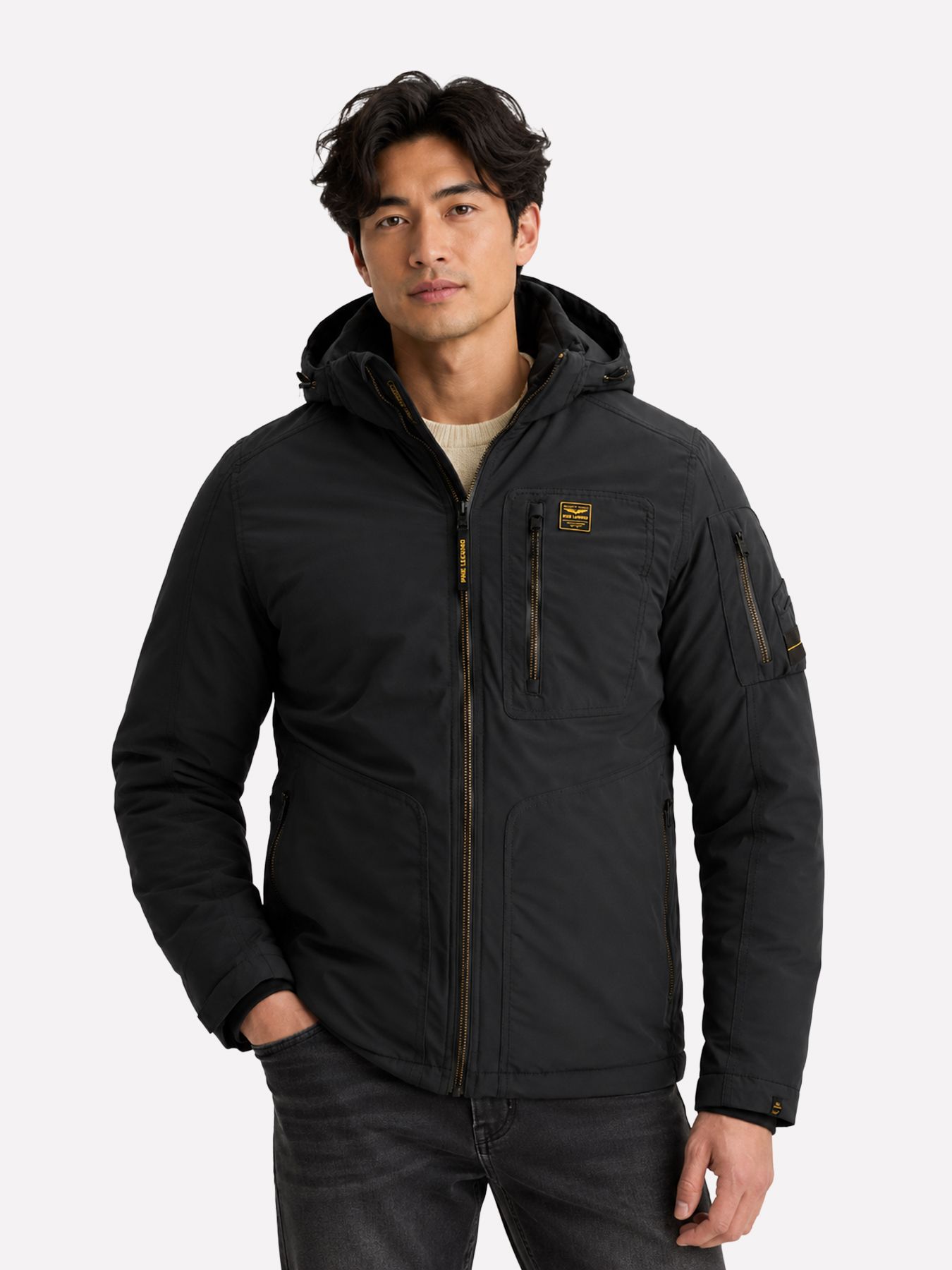 Pme Legend Semi long jacket CONESTOGA Dasrip Jet Black 00116819-9067
