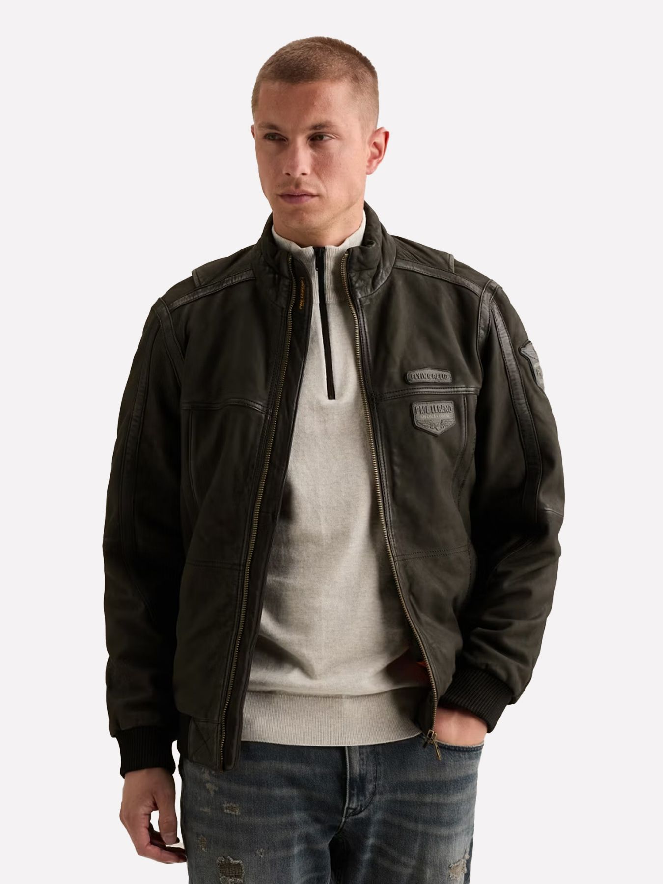 Pme Legend SHORT JACKET AIR BRIDGE Sheep Snuf Jet Black 00116824-9067