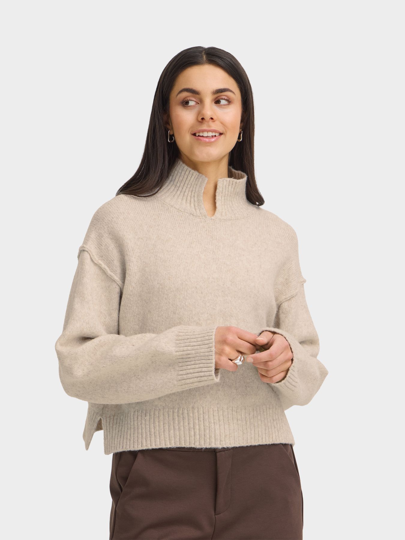 Fransa FRGIGI PU 3 Oatmeal Melange 00116834-EKA26006200000271