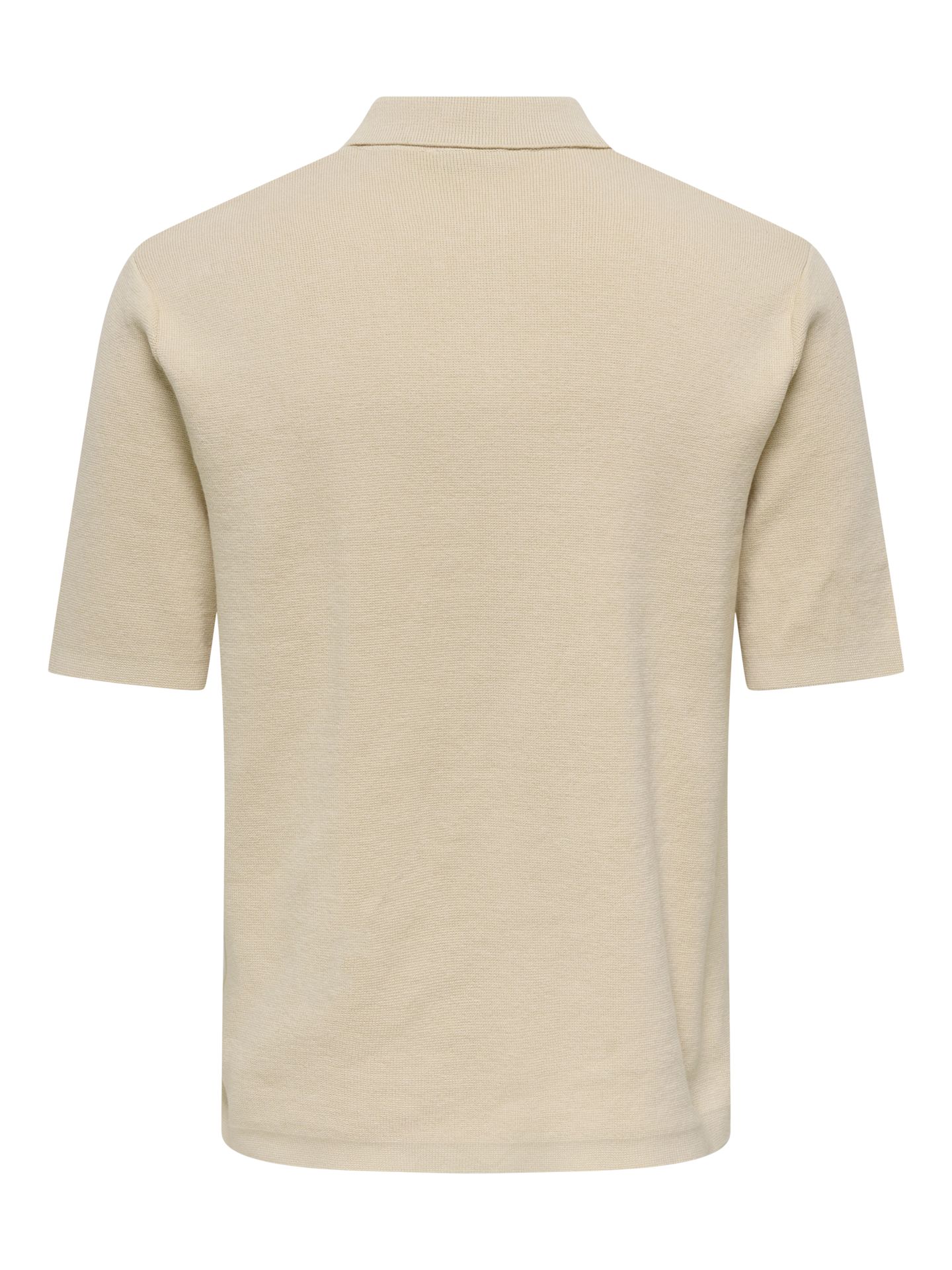 Only & Sons ONSSILAS REG SS SHIRT KNIT Oatmeal 2900163539011