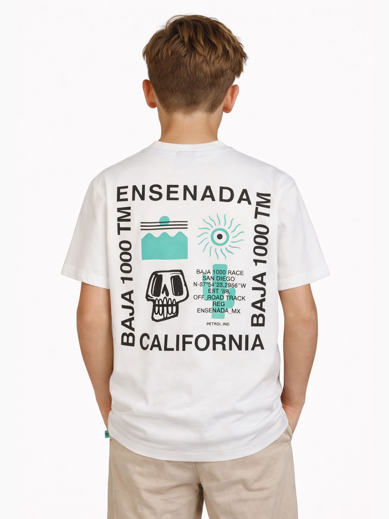 Petrol Industries Boys T-Shirt SS Classic Print 0000 bright white 2900163544039