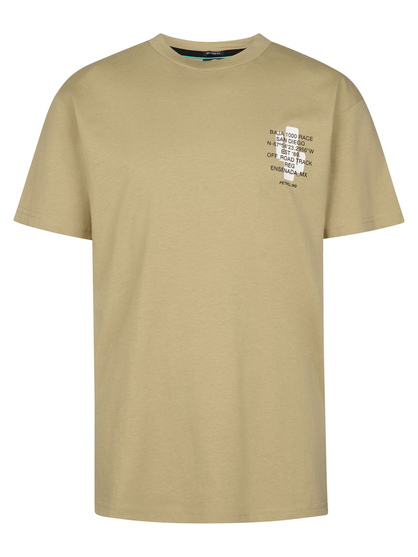 Petrol Industries Boys T-Shirt SS Classic Print 7130 light tan 2900163545036