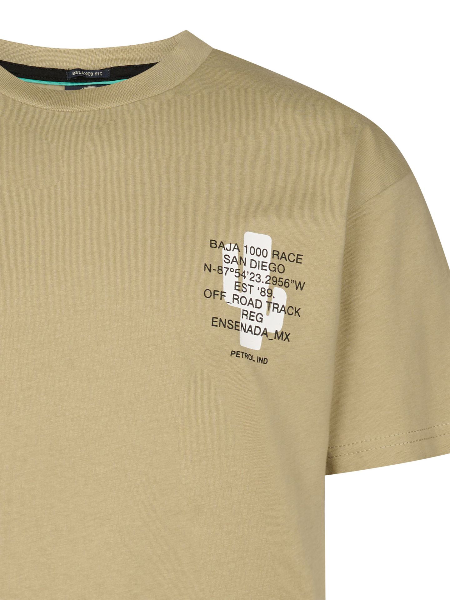 Petrol Industries Boys T-Shirt SS Classic Print 7130 light tan 2900163545036