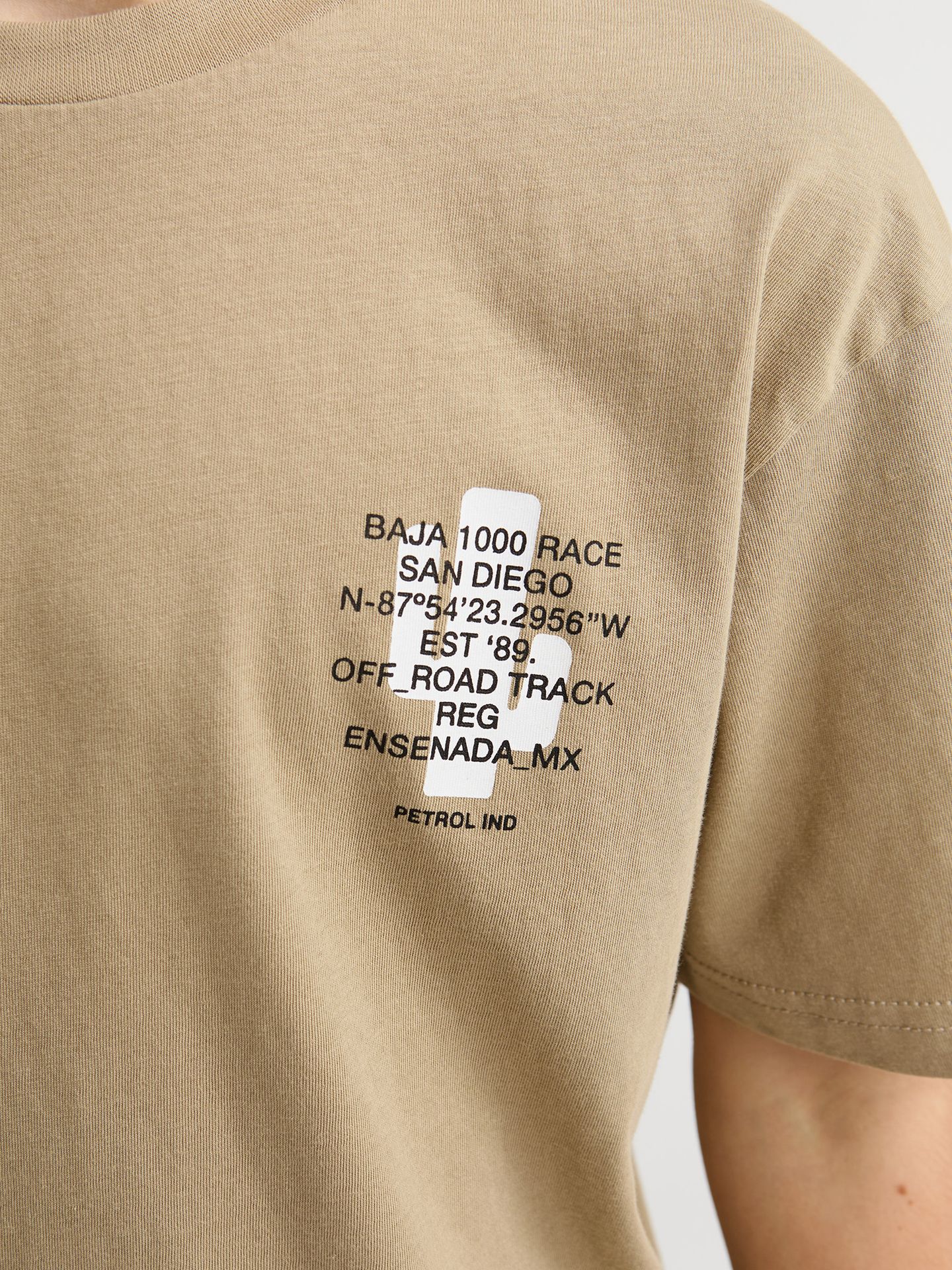 Petrol Industries Boys T-Shirt SS Classic Print 7130 light tan 2900163545036