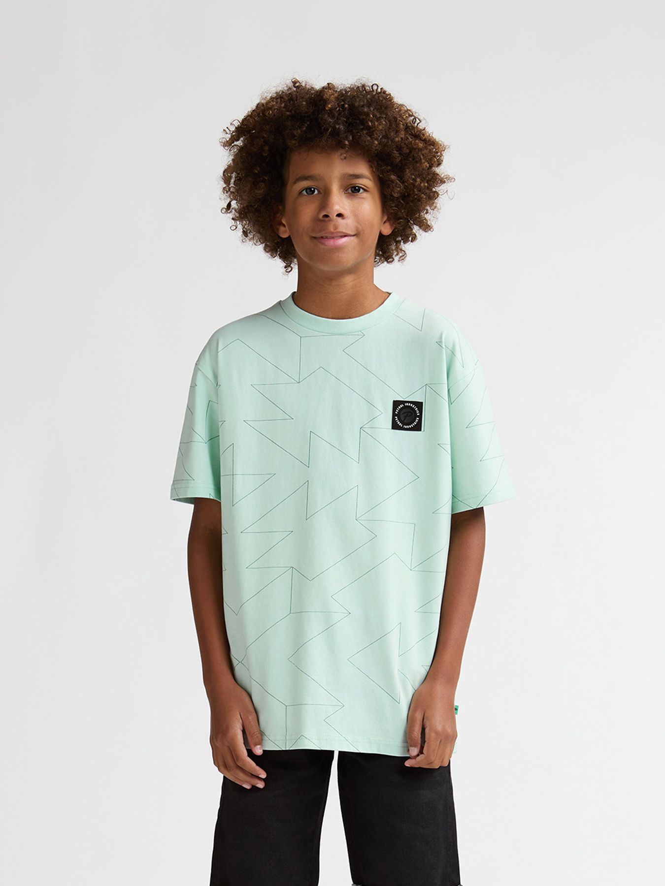 Petrol Industries Boys T-Shirt SS AOP 6181 cool mint 00116896-EKA26002700000180