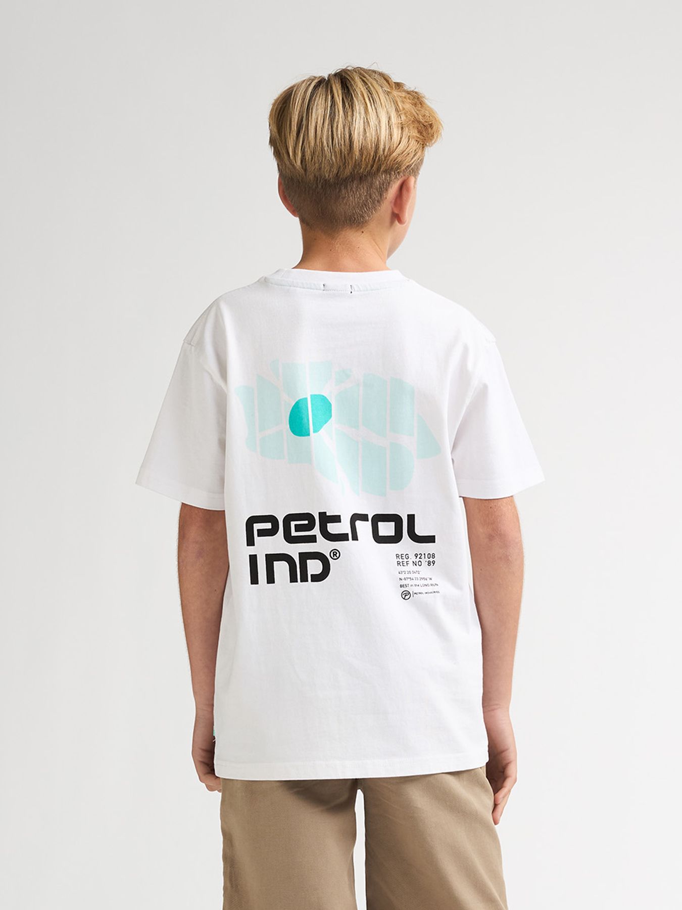 Petrol Industries Boys T-Shirt SS Classic Print 0000 bright white 2900163552010