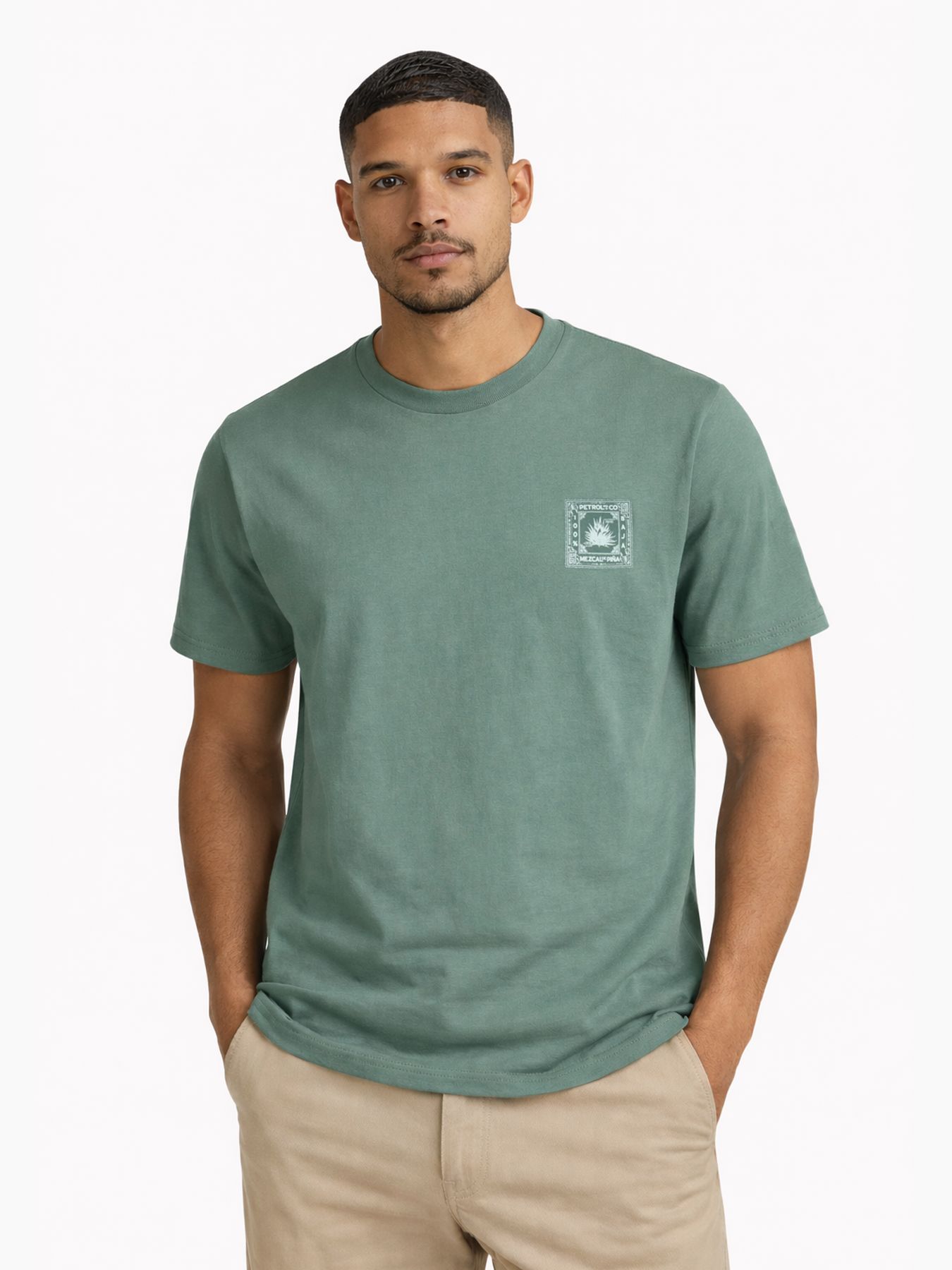 Petrol Industries Men T-Shirt SS 6180 oil green 00116901-EKA26002700000181