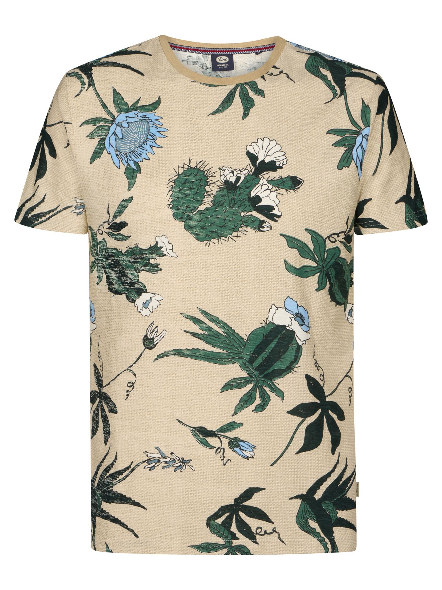 Petrol Industries Men T-Shirt SS AOP 7130 light tan 00116903-EKA26002700000141