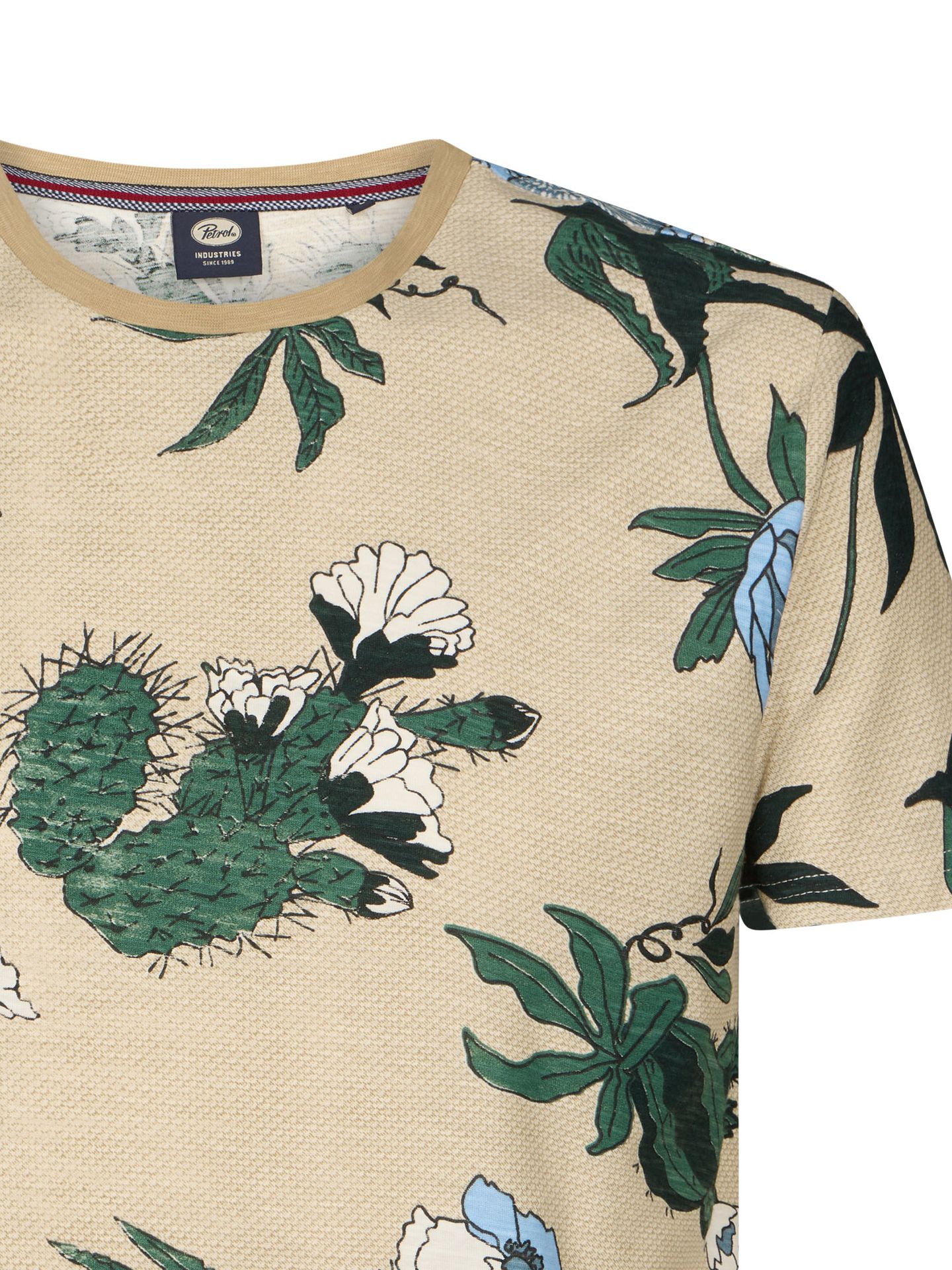 Petrol Industries Men T-Shirt SS AOP 7130 light tan 2900163561098