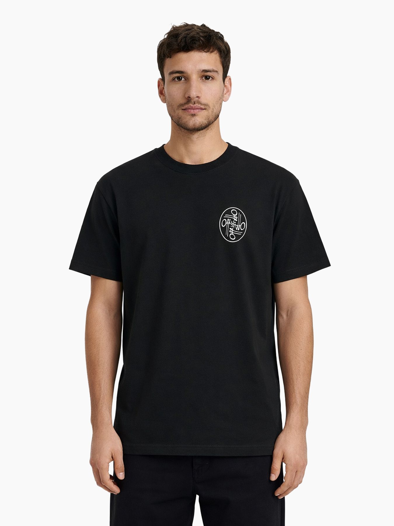 Off The Pitch Never Settle reg fit tee Black 00116909-999