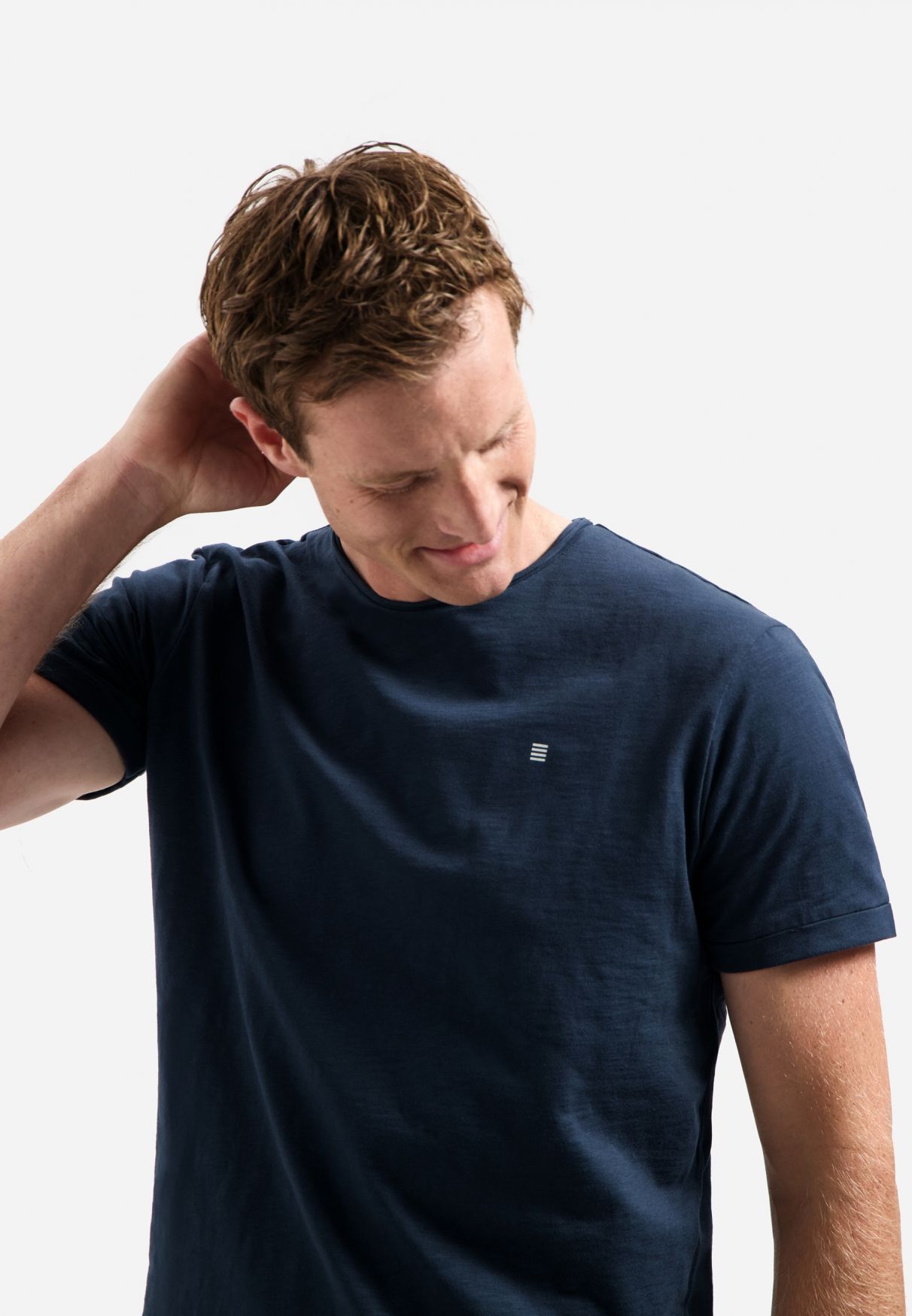 No Excess T-Shirt Crewneck Slub 078 night 2900163581072