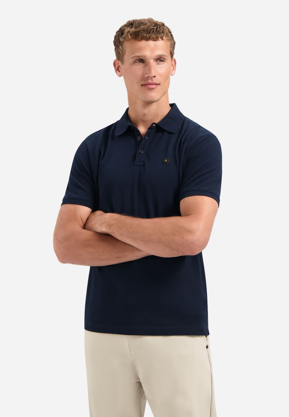 No Excess Polo Pique Garment Dyed 078 night 00116916-EKA14000100000065