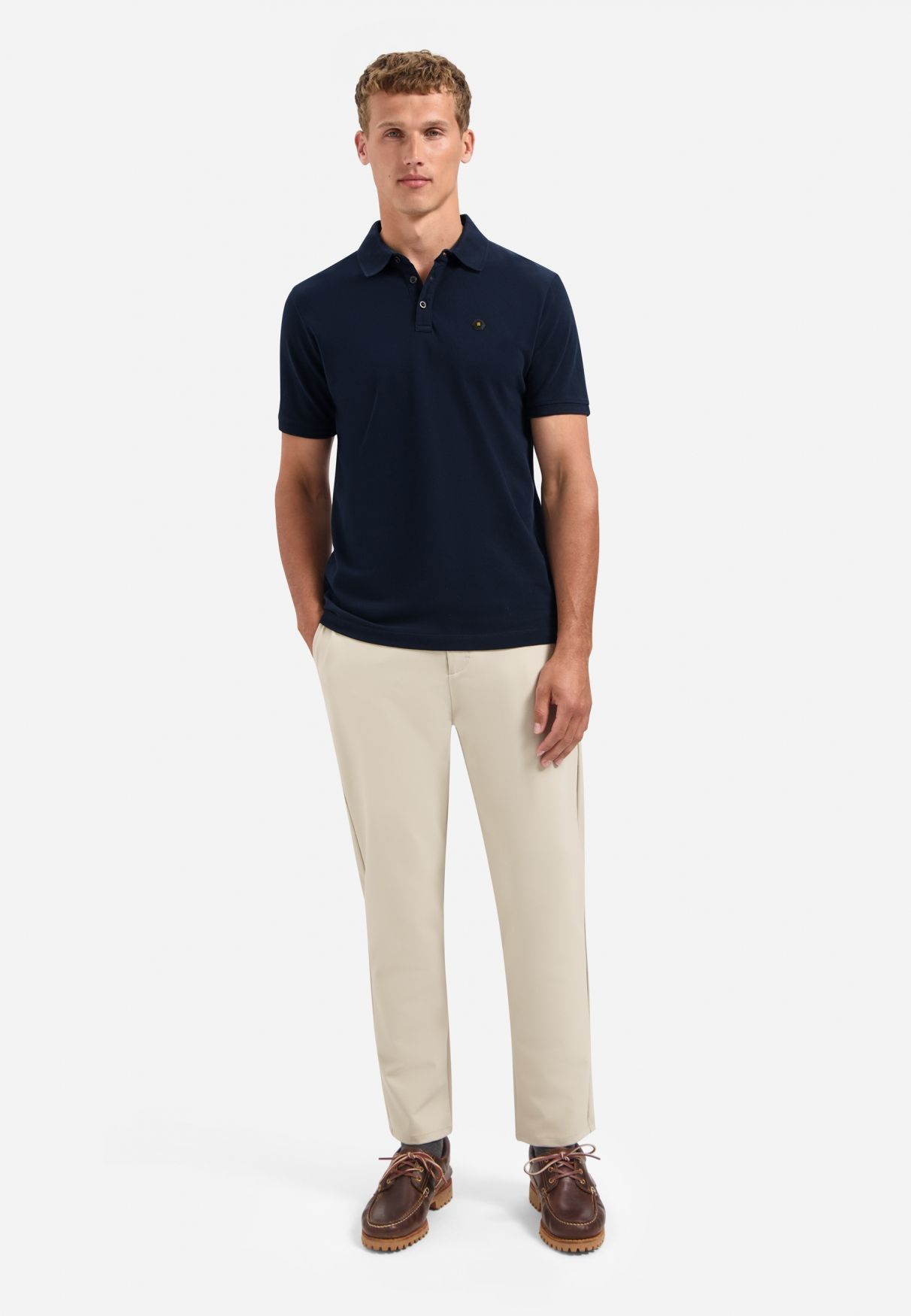 No Excess Polo Pique Garment Dyed 078 night 2900163585049