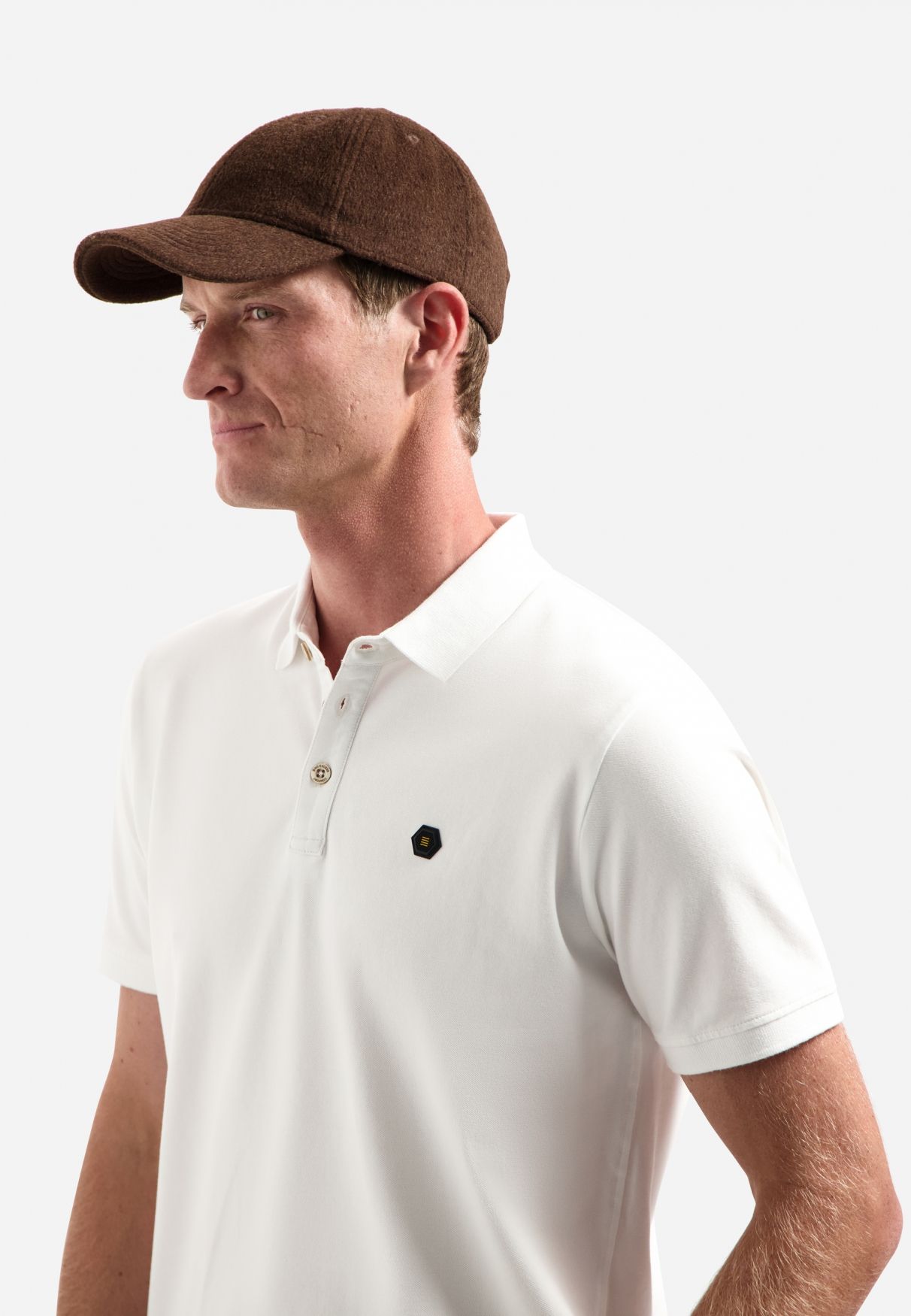 No Excess Polo Pique Garment Dyed 010 white 2900163584042