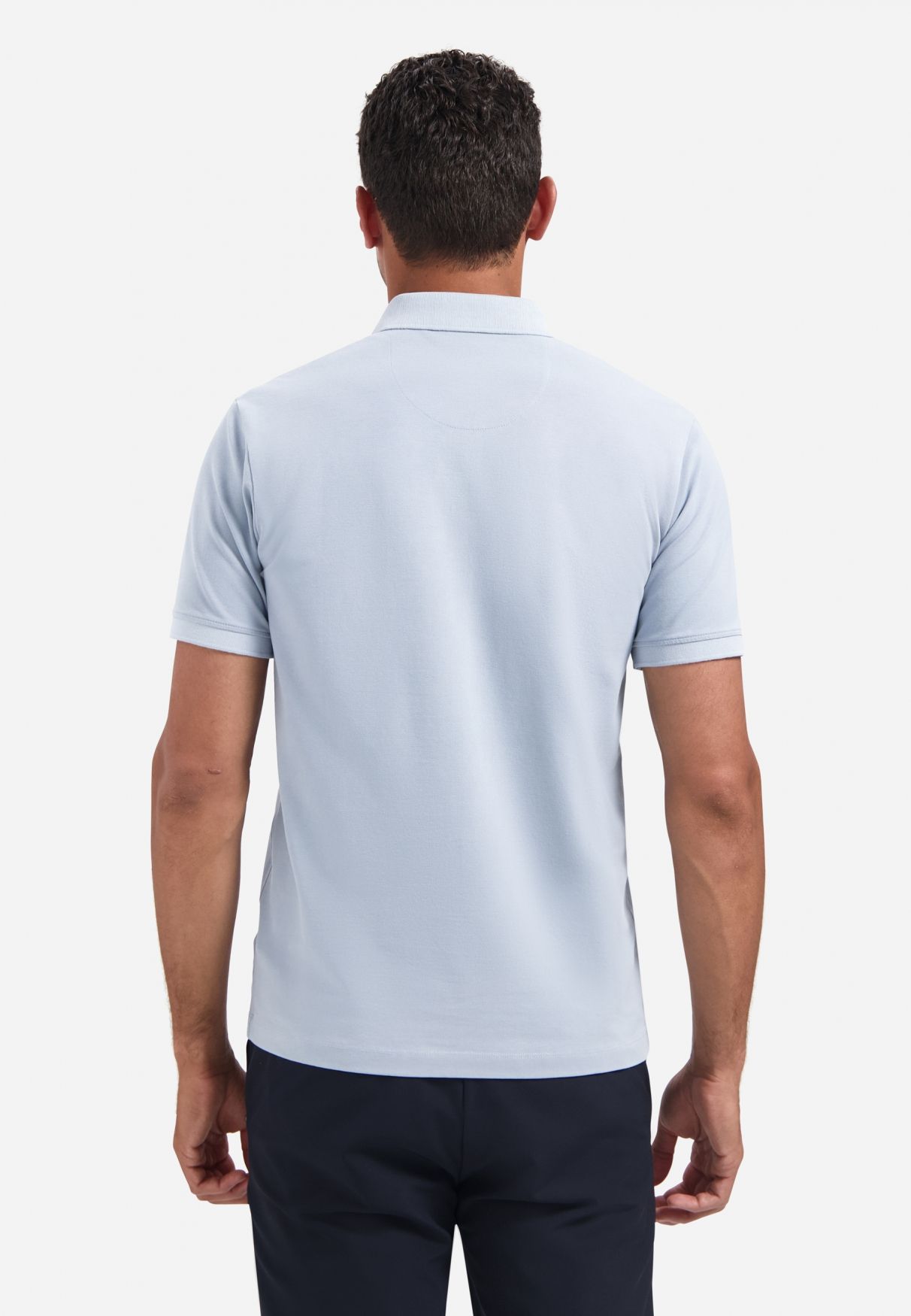 No Excess Polo Pique Garment Dyed 138 dusty blue 2900163586046