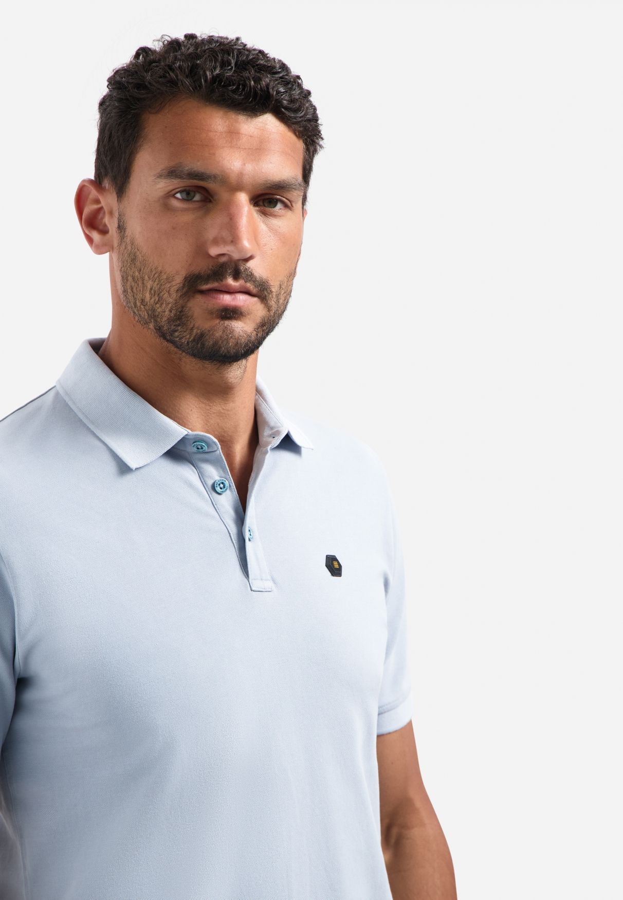 No Excess Polo Pique Garment Dyed 138 dusty blue 2900163586046