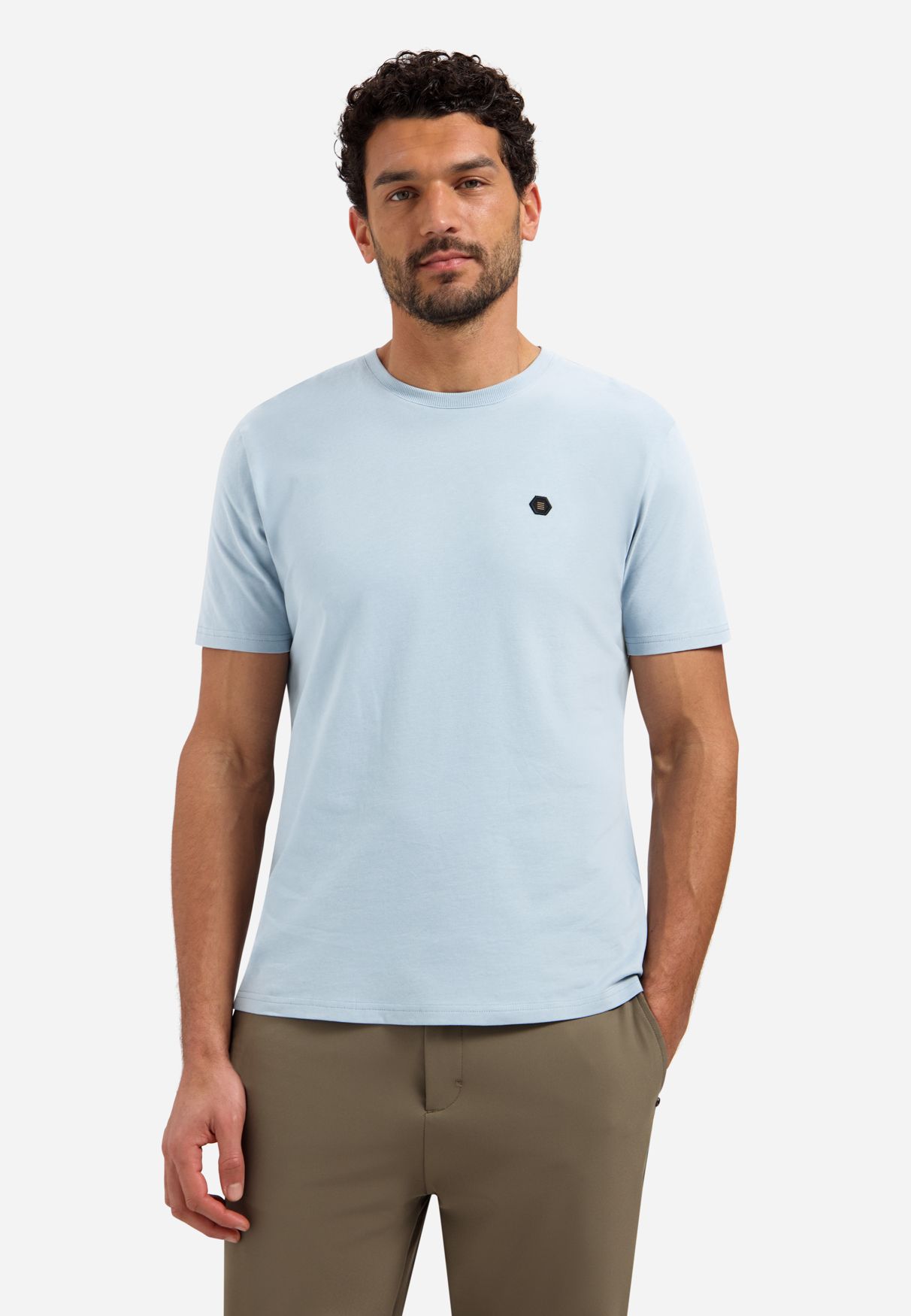No Excess T-Shirt Crewneck Peached 138 dusty blue 00116917-EKA14000100000108