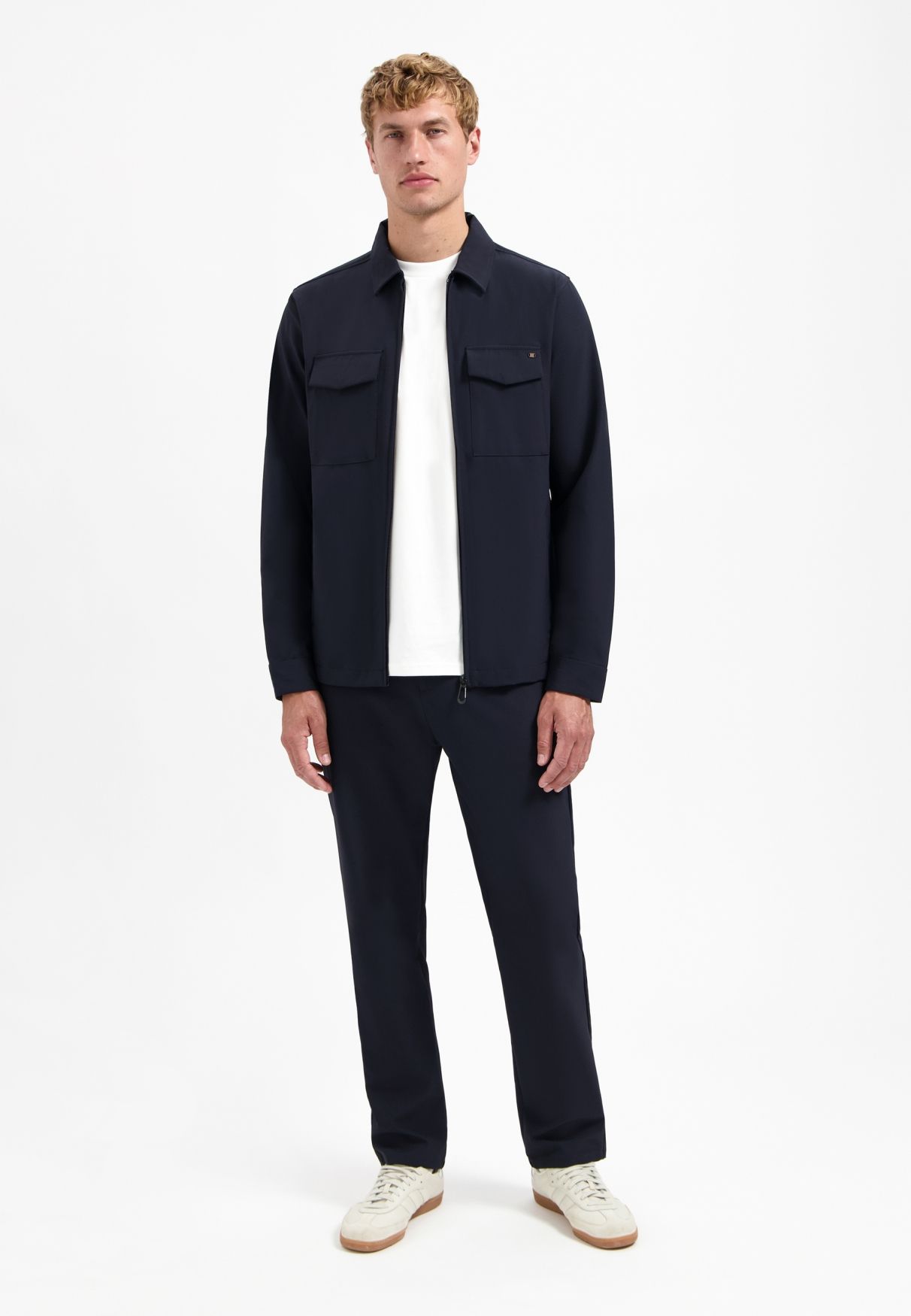 No Excess Overshirt Full Zipper Stretch Sedoc 078 night 2900165968031