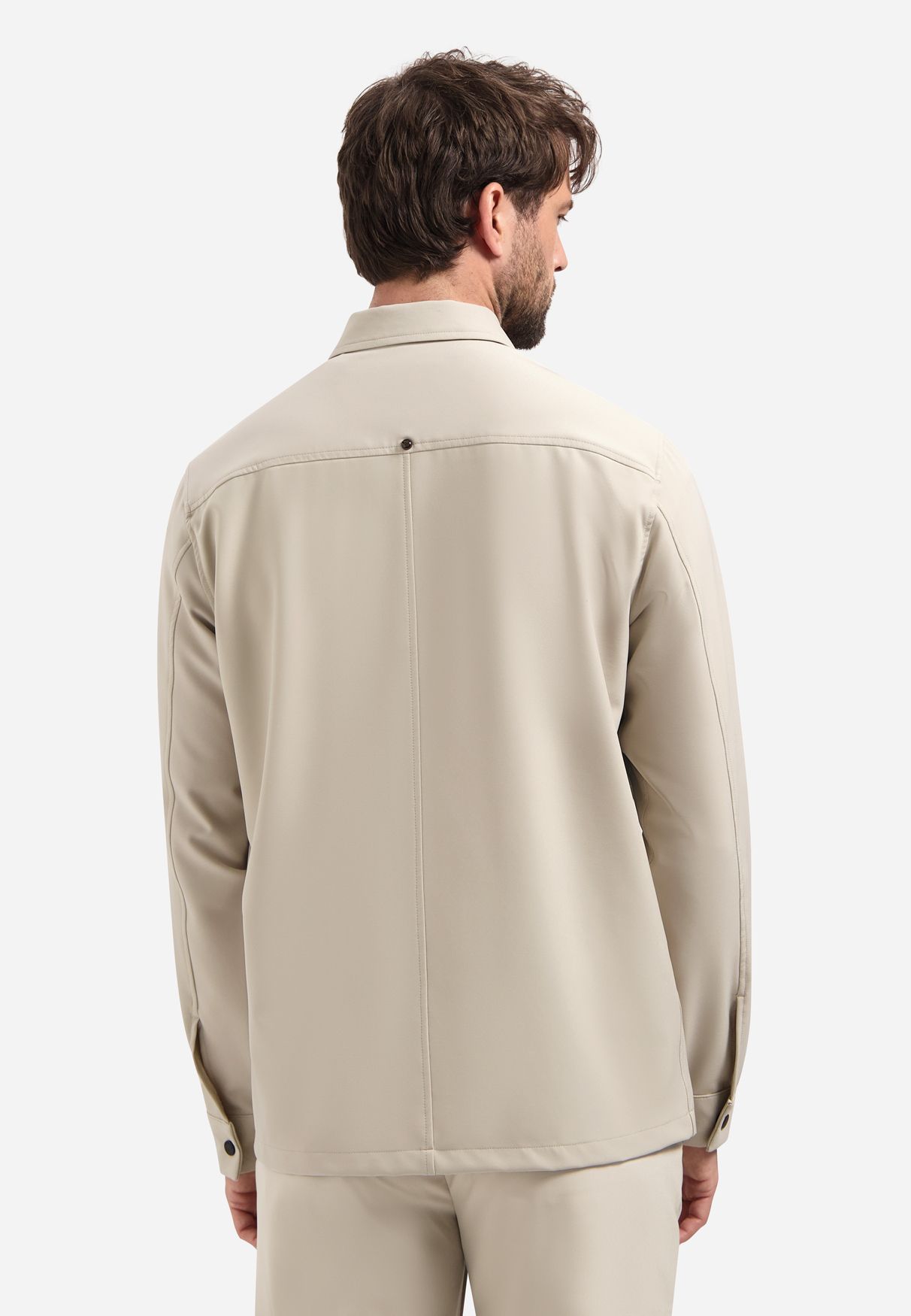 No Excess Overshirt Full Zipper Stretch Sedoc 014 stone 2900163591088