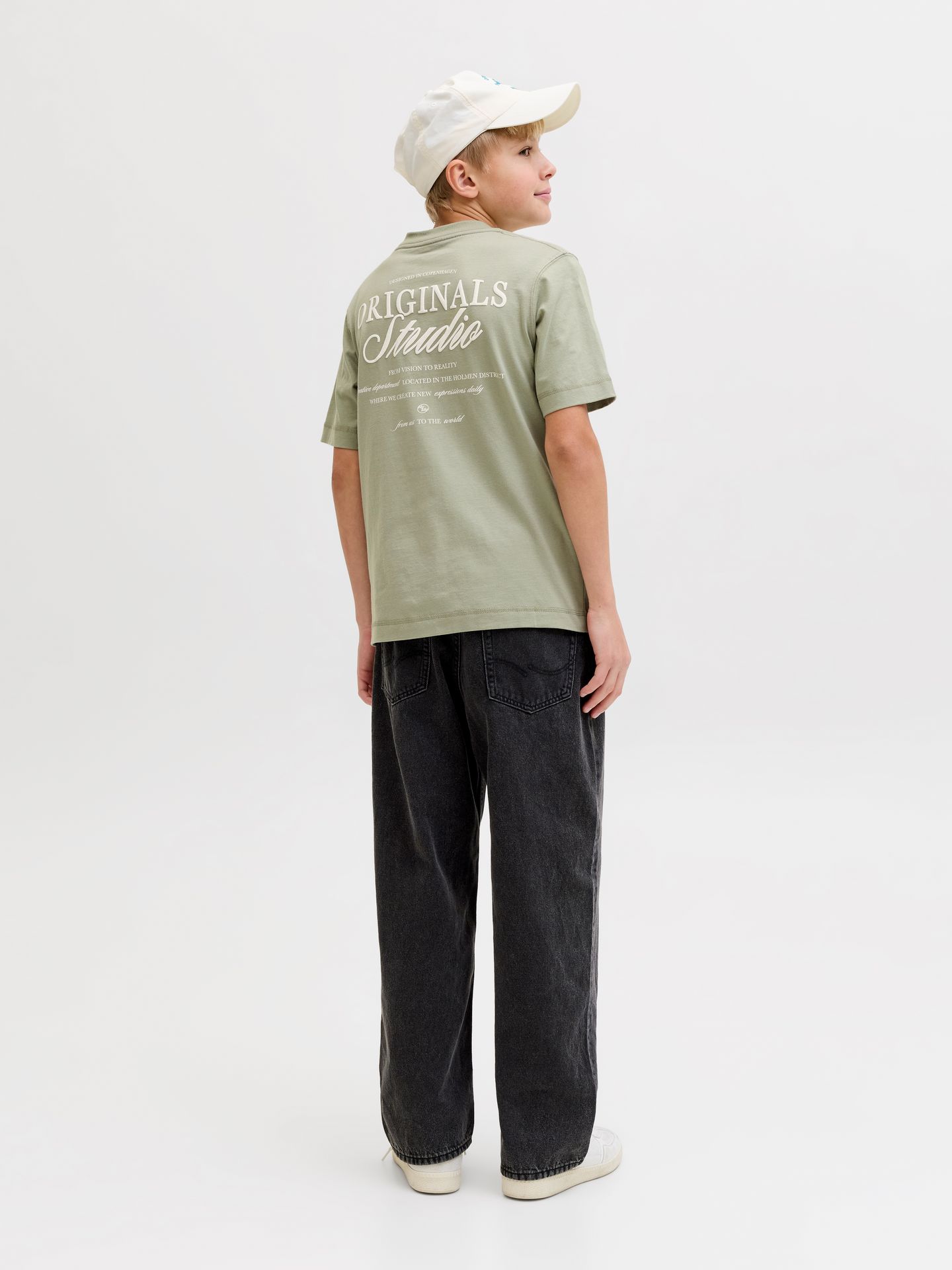 Jack & Jones JORNORREBRO TYPO TEE SS CREW NECK S Seagrass/SS 26 2900163604030