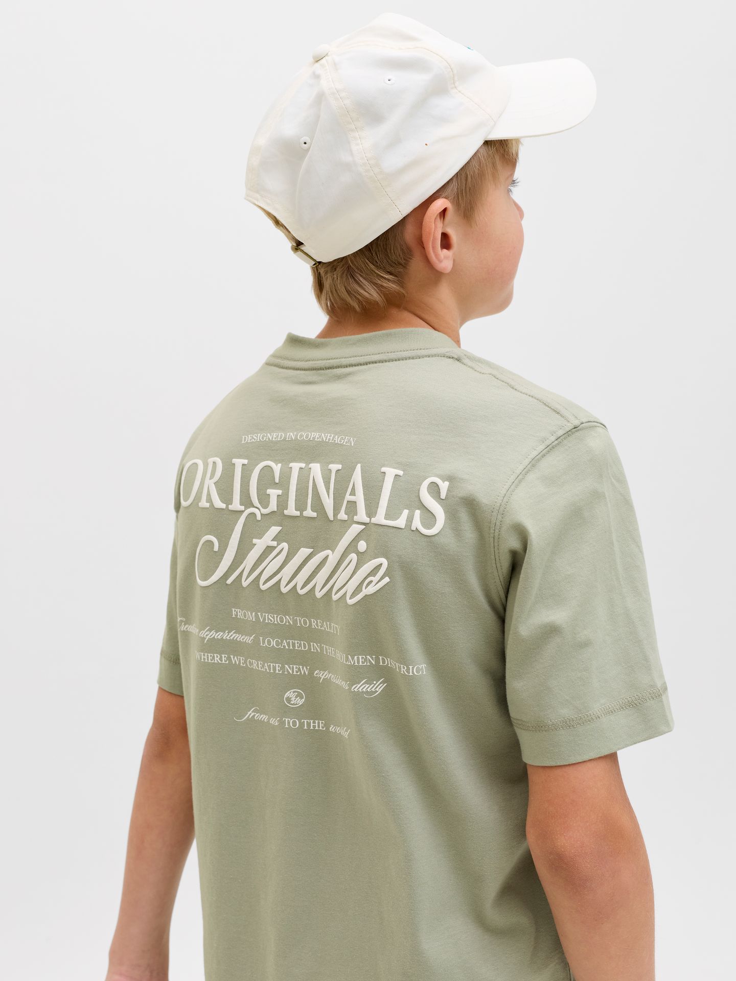 Jack & Jones JORNORREBRO TYPO TEE SS CREW NECK S Seagrass/SS 26 2900163604030