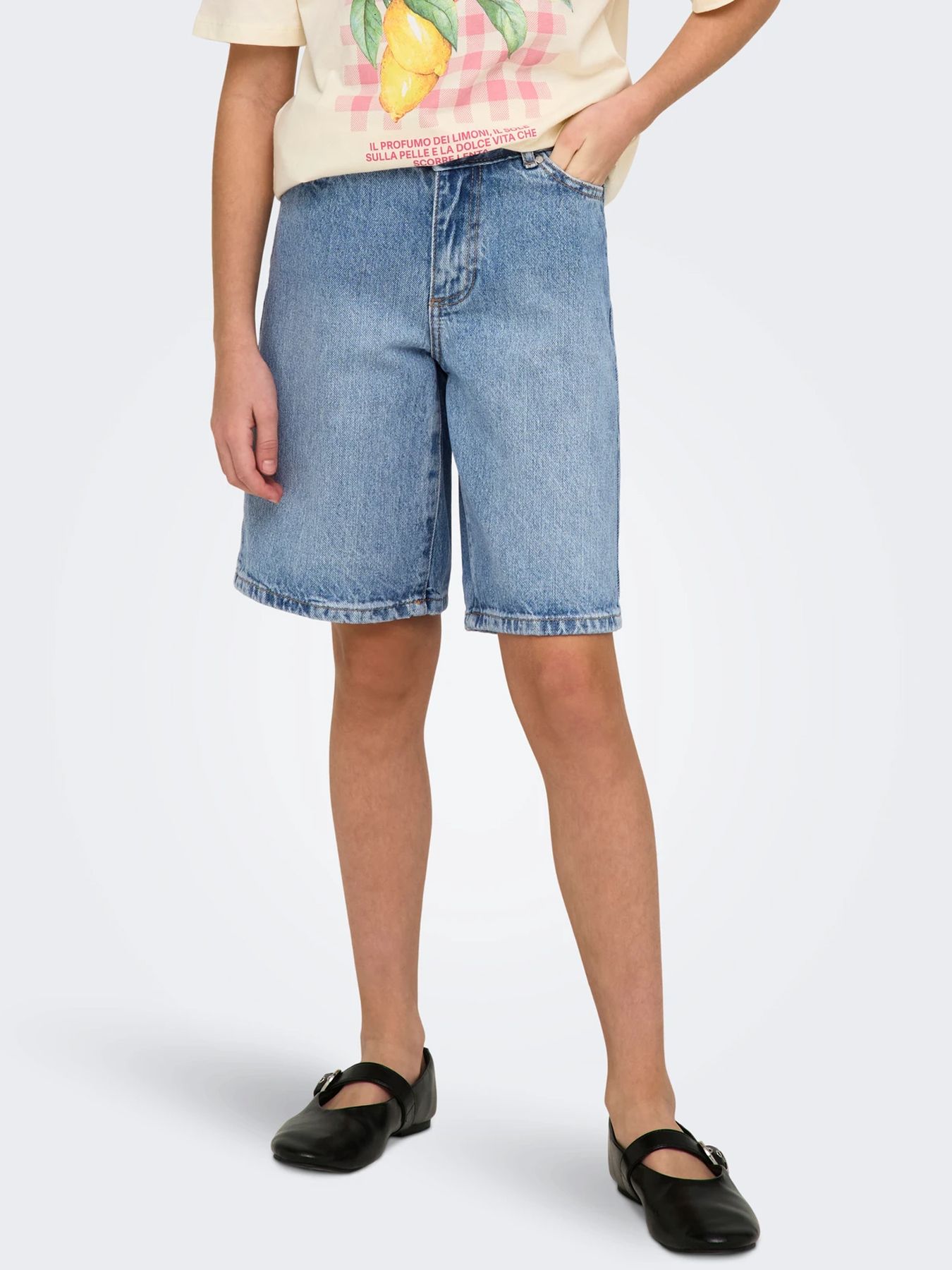 Only KOGSONNY HW WIDE DNM SHORTS NOOS Light Blue Denim 00116922-EKA26011400000011