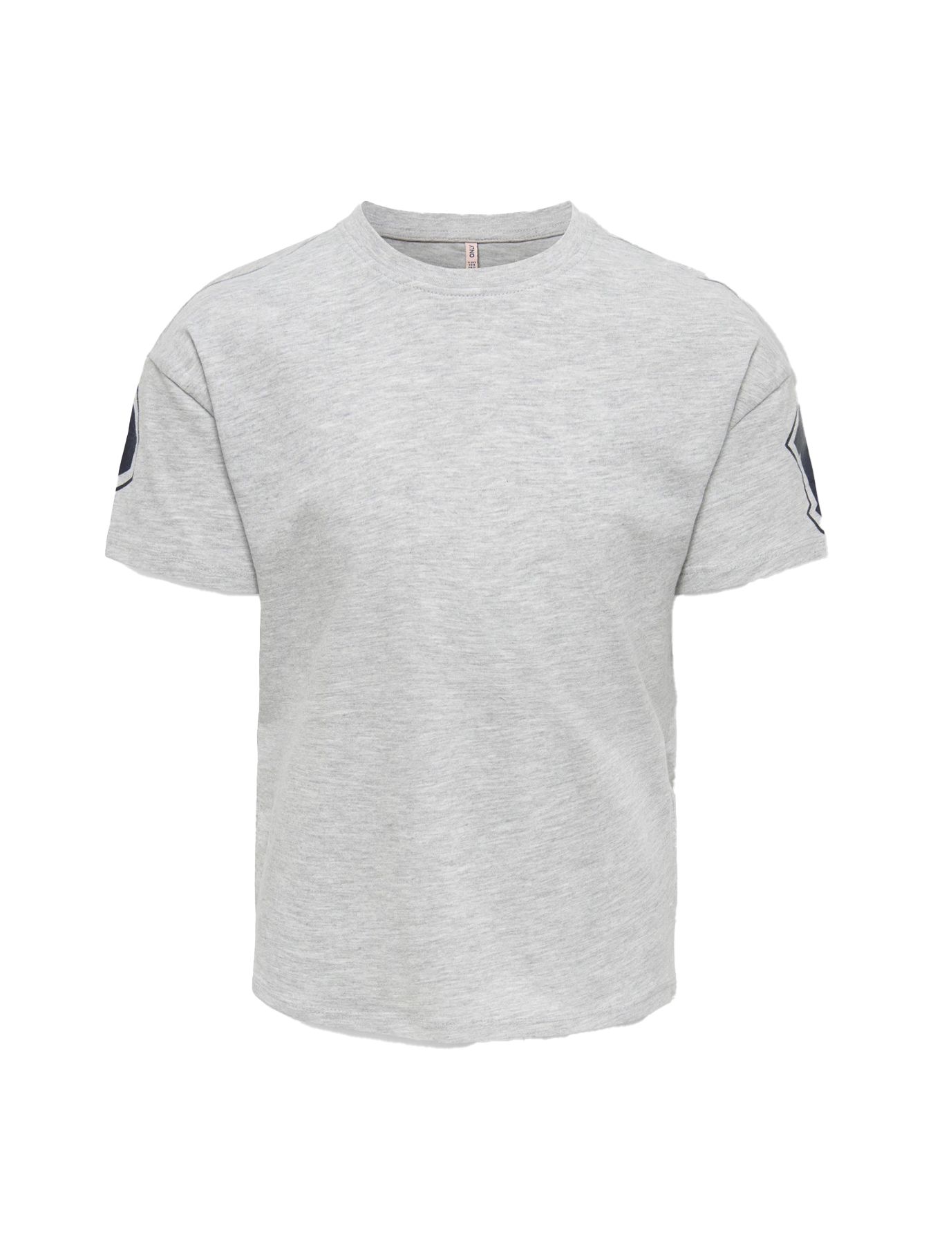 Only KOGAMOURA LIFE SS REG PRINT TOP CS Light Grey Melange/Silver Glitter 2900163608021