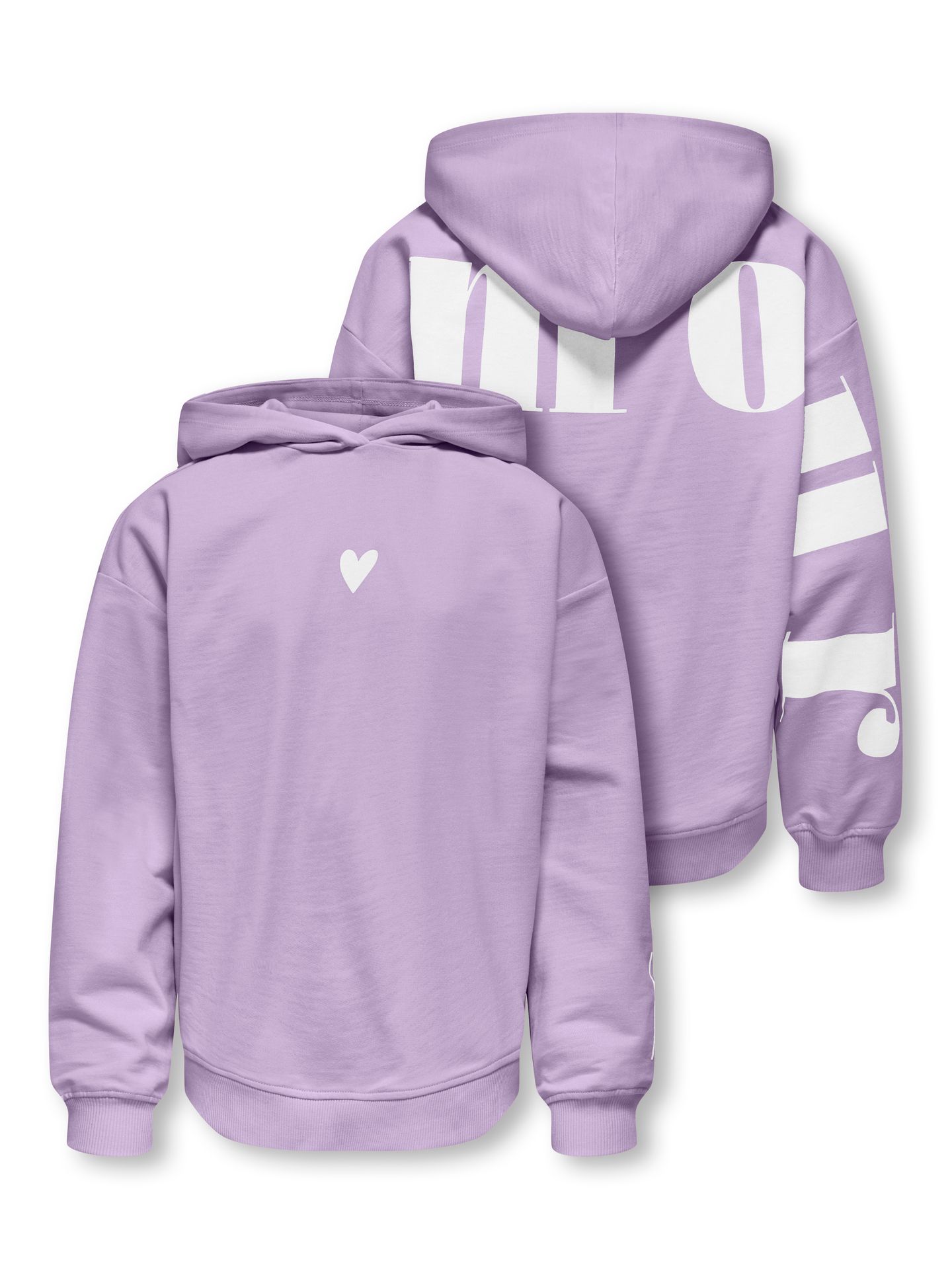 Only KOGHEART LIFE LS HOOD UB SWT Orchid Bloom/Lamour/Bright White 2900163610017