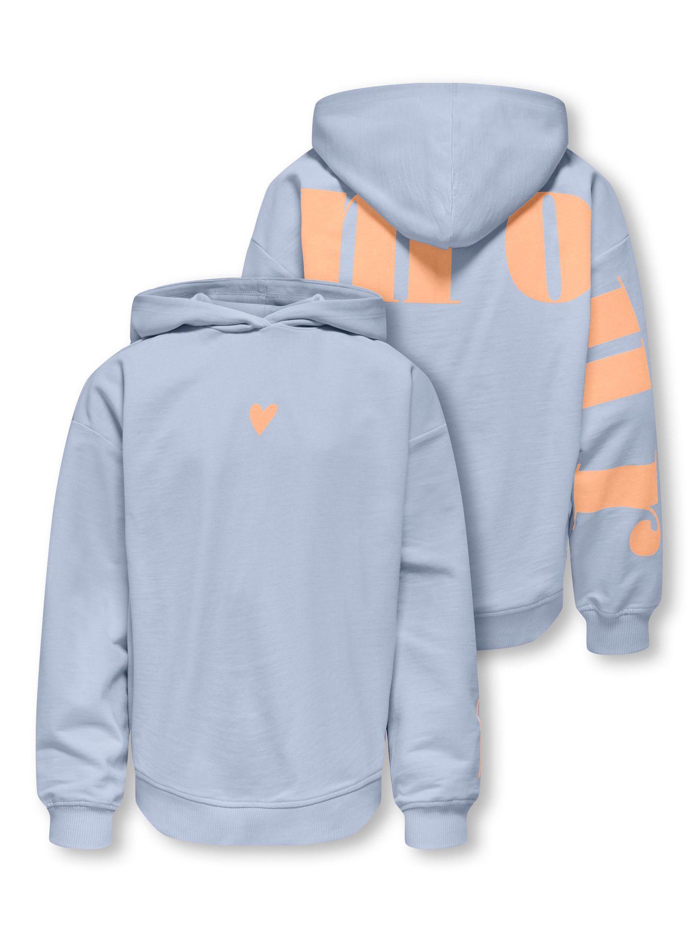 Only KOGHEART LIFE LS HOOD UB SWT Soft Chambray/Lamour/Cream Blush 2900163612035