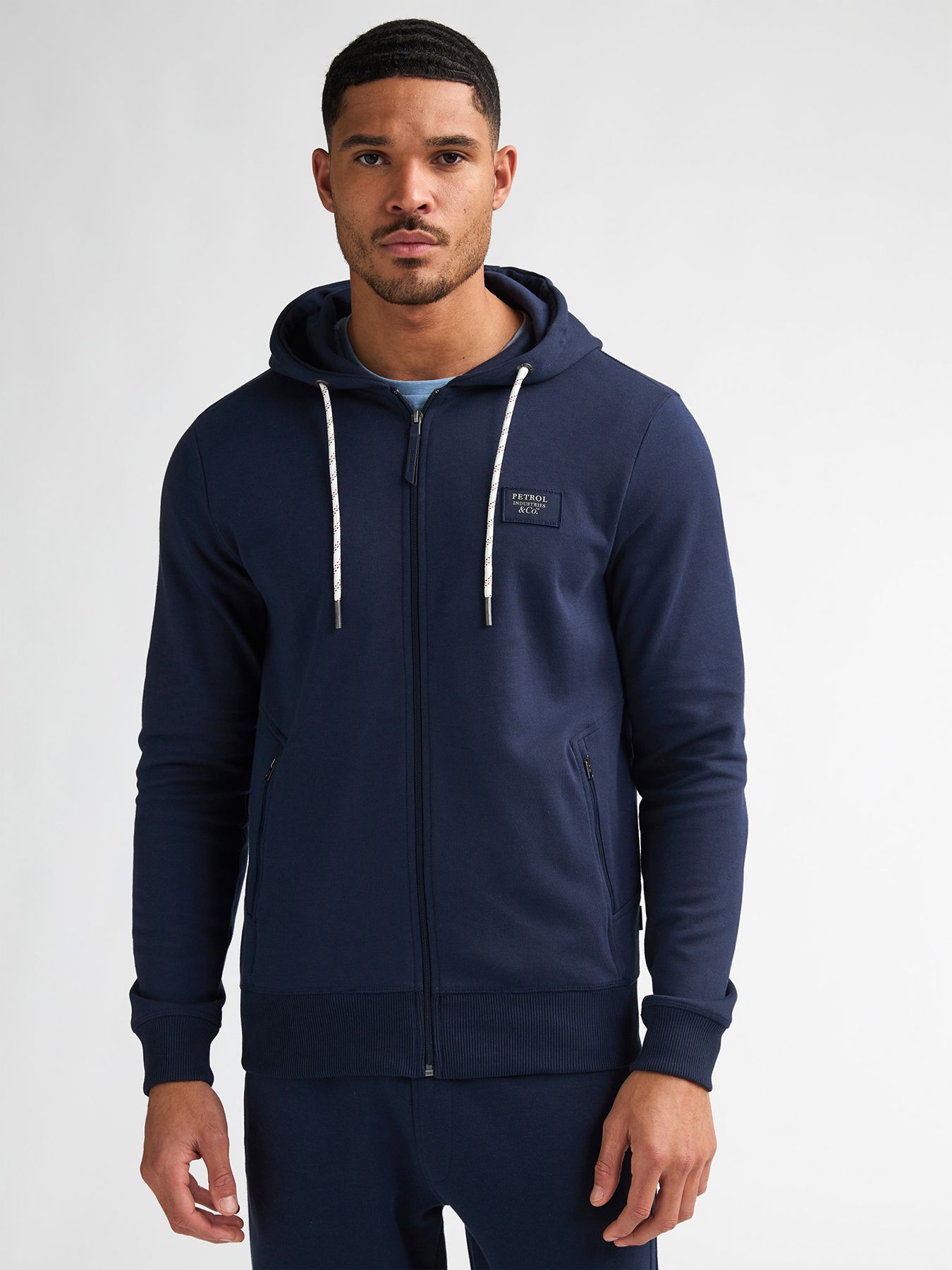 Petrol Industries Men Sweater Hooded Zip 5178 navy blue 00116931-EKA26002700000114