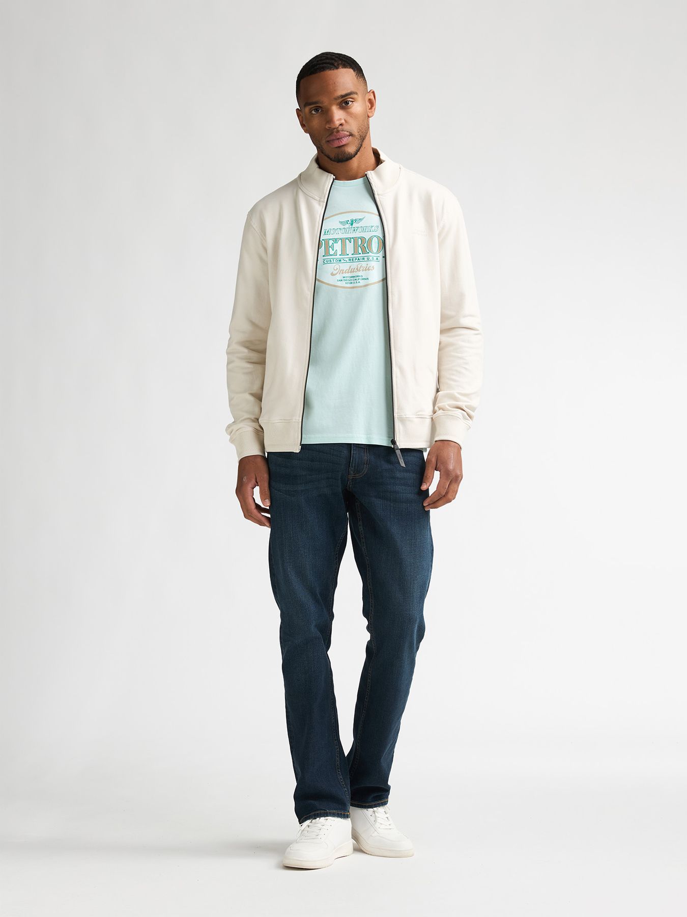 Petrol Industries Men Sweater Collar Zip 0112 seashell 2900163635041