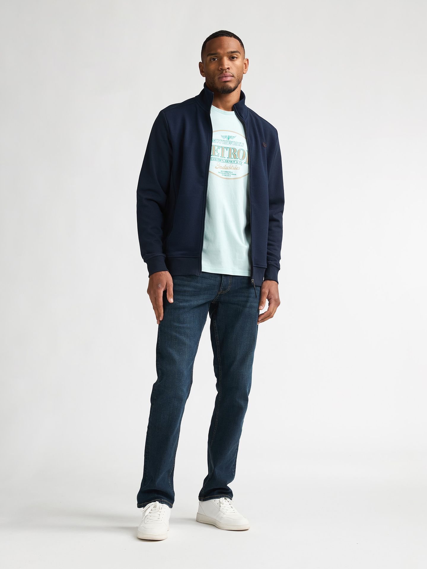 Petrol Industries Men Sweater Collar Zip 5178 navy blue 2900163638066