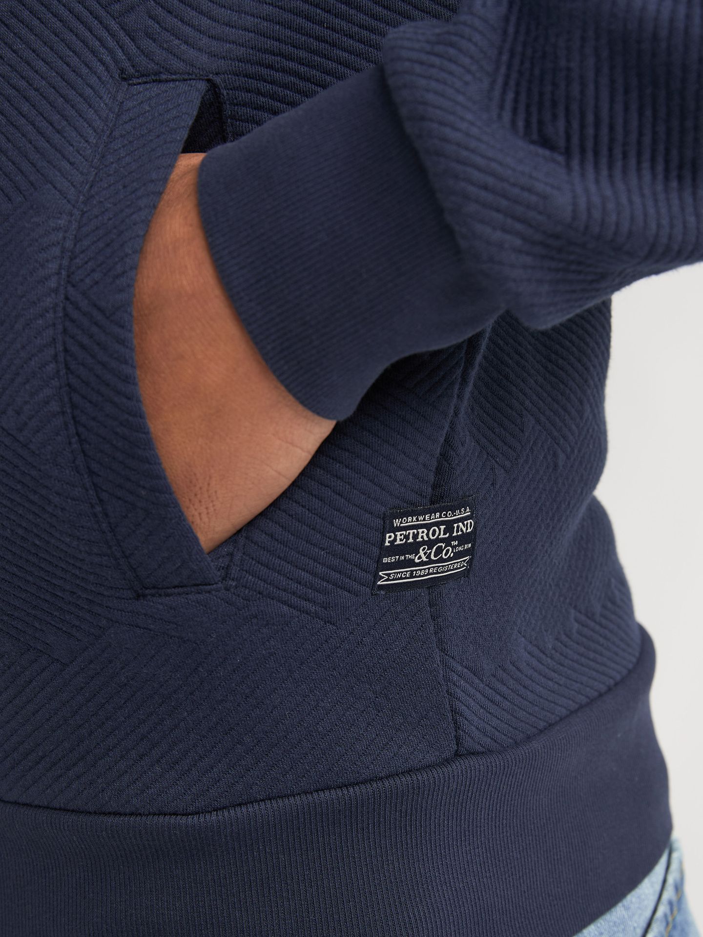 Petrol Industries Men Sweater Collar Zip 5178 navy blue 2900163640083