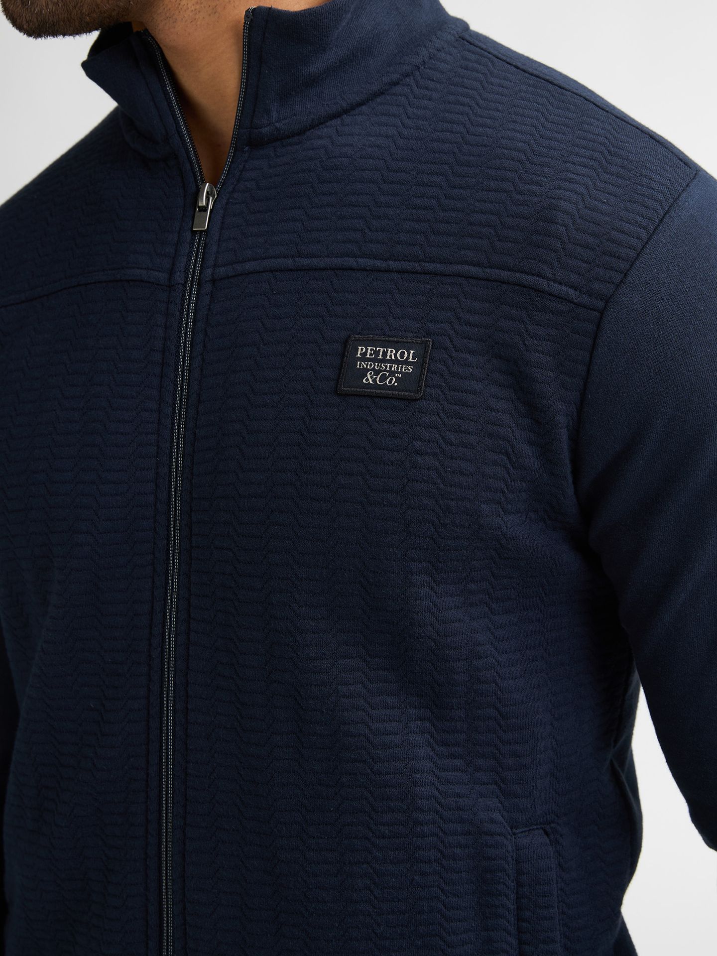 Petrol Industries Men Sweater Collar Zip 5178 navy blue 2900163642070