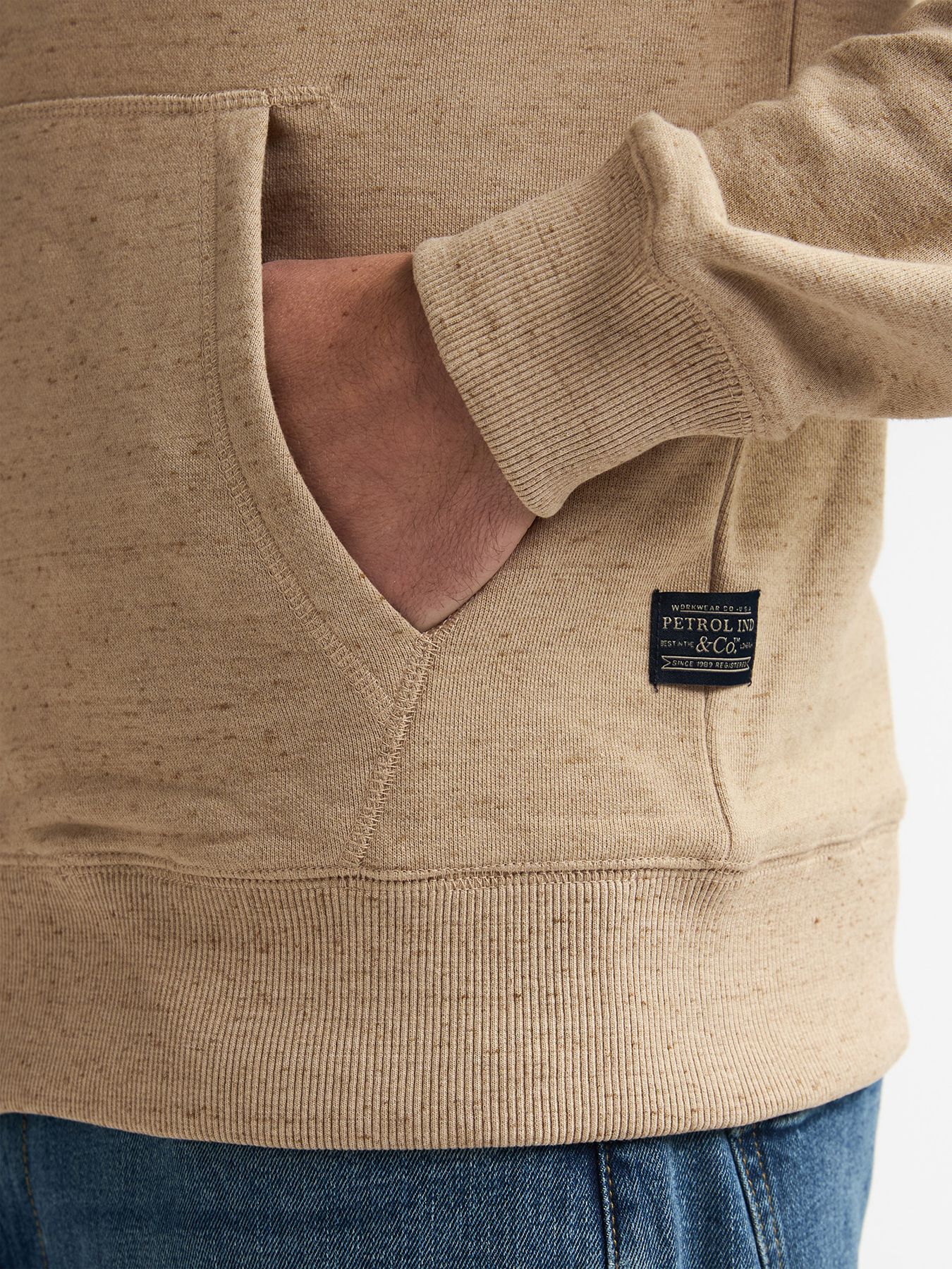 Petrol Industries Men Sweater Hooded Zip 7130 light tan 2900163647068